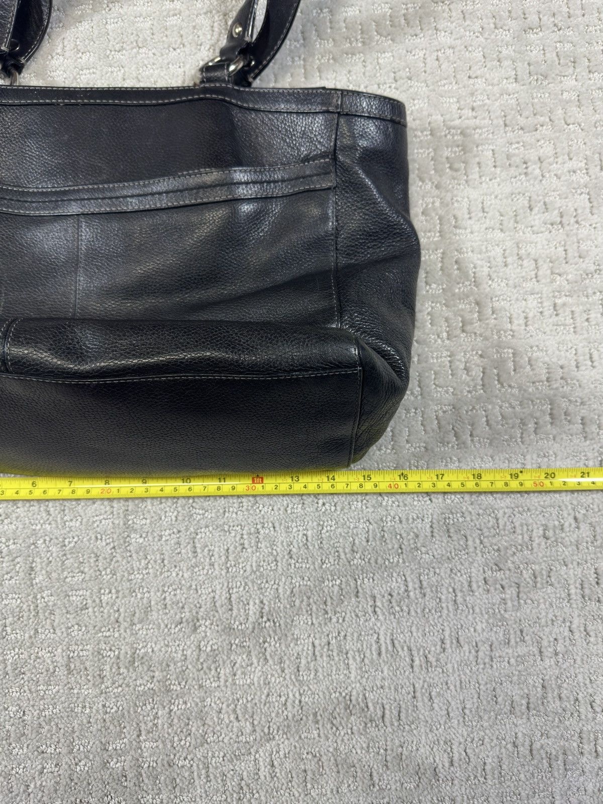 Coach Coach Penelope Black Leather Tote / Shoulder Bag Size ONE SIZE - 7 Thumbnail