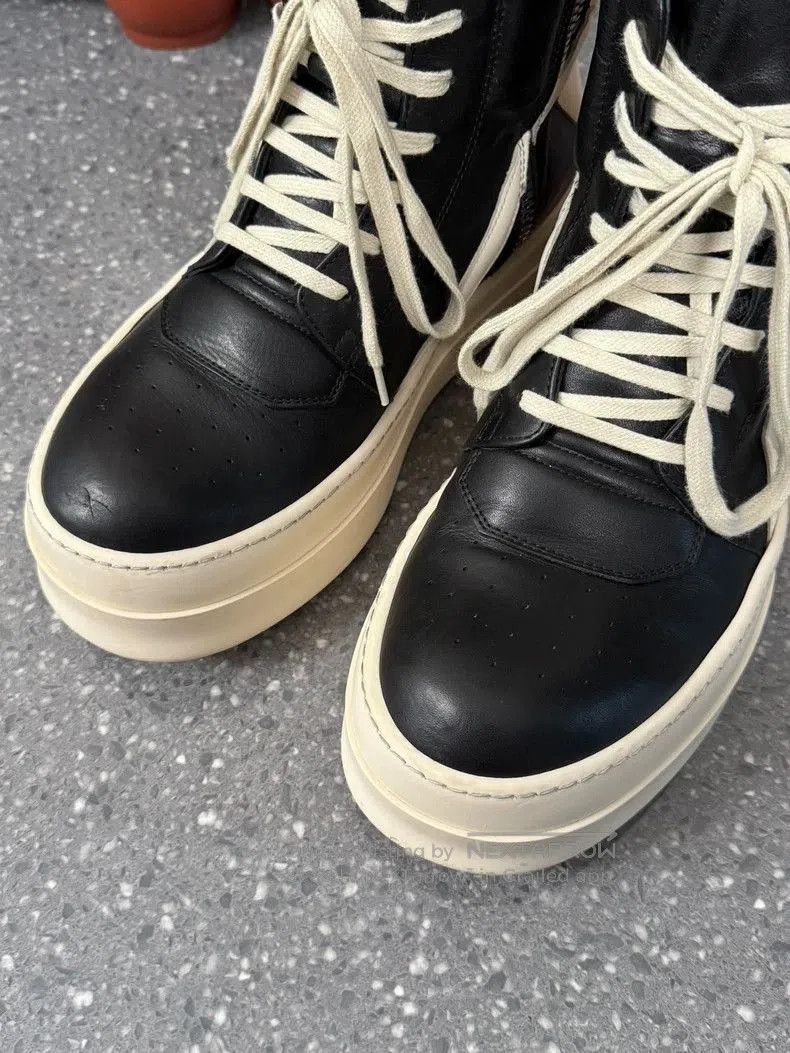 Rick Owens Rick Owens Black and White High. Size US 9 / EU 42 - 5 Thumbnail