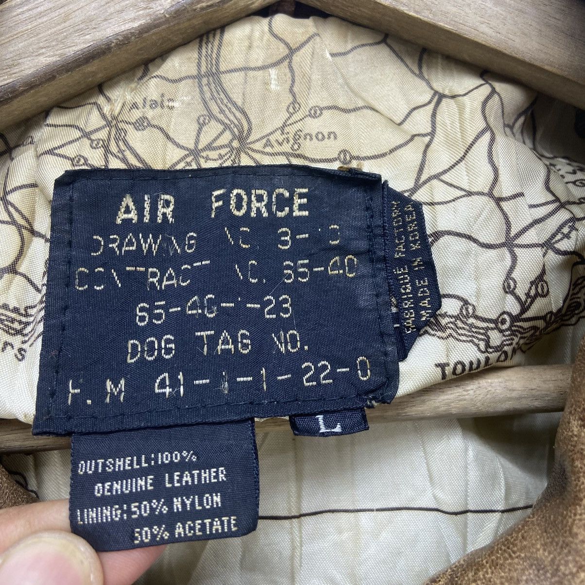 Vintage Vintage Air Force A-2 Military Sheepskin Leather Jacket Size US M / EU 48-50 / 2 - 22 Thumbnail