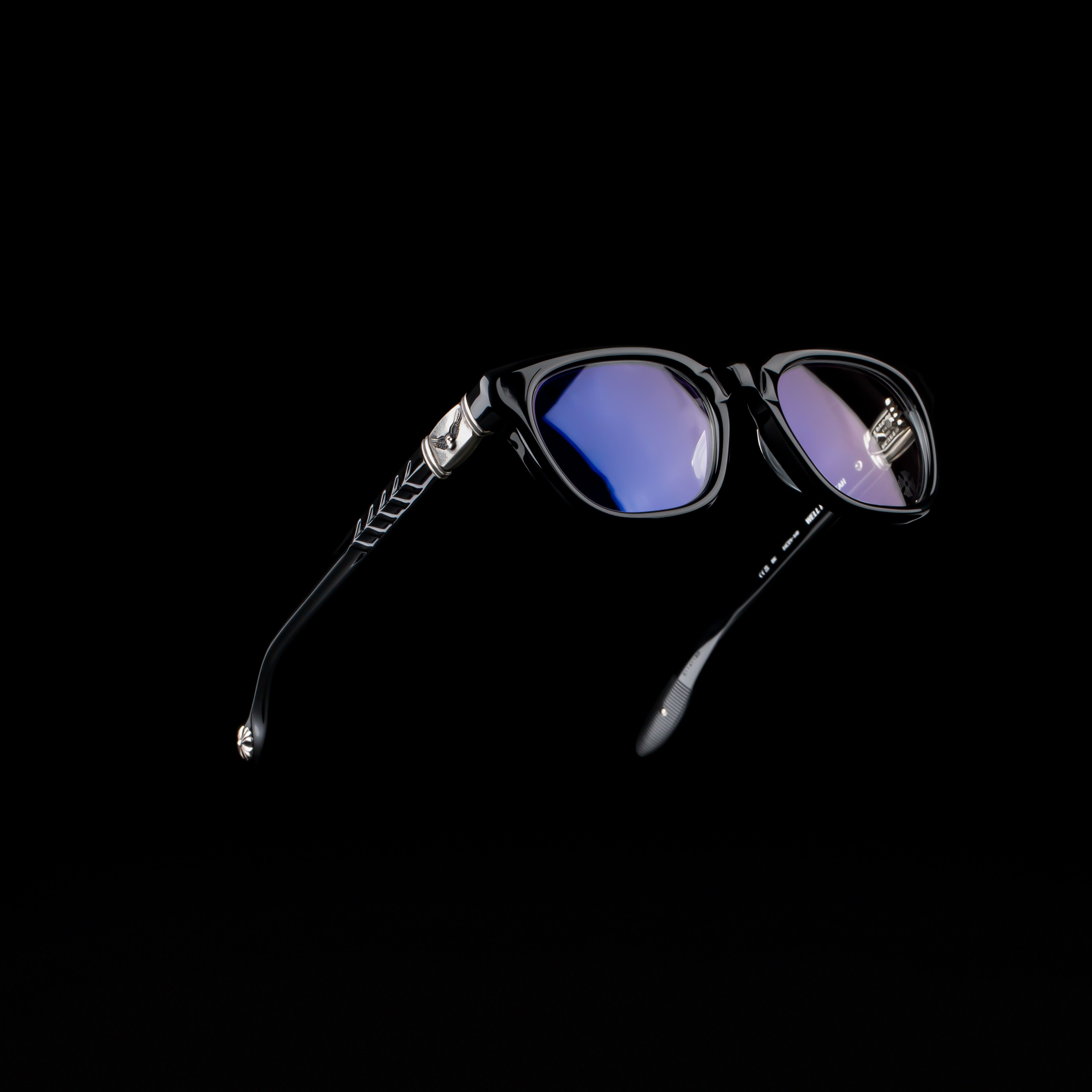 Chrome Hearts CHROME HEARTS WELL HELL YEAH BLACK GLASSES Size ONE SIZE - 1 Thumbnail