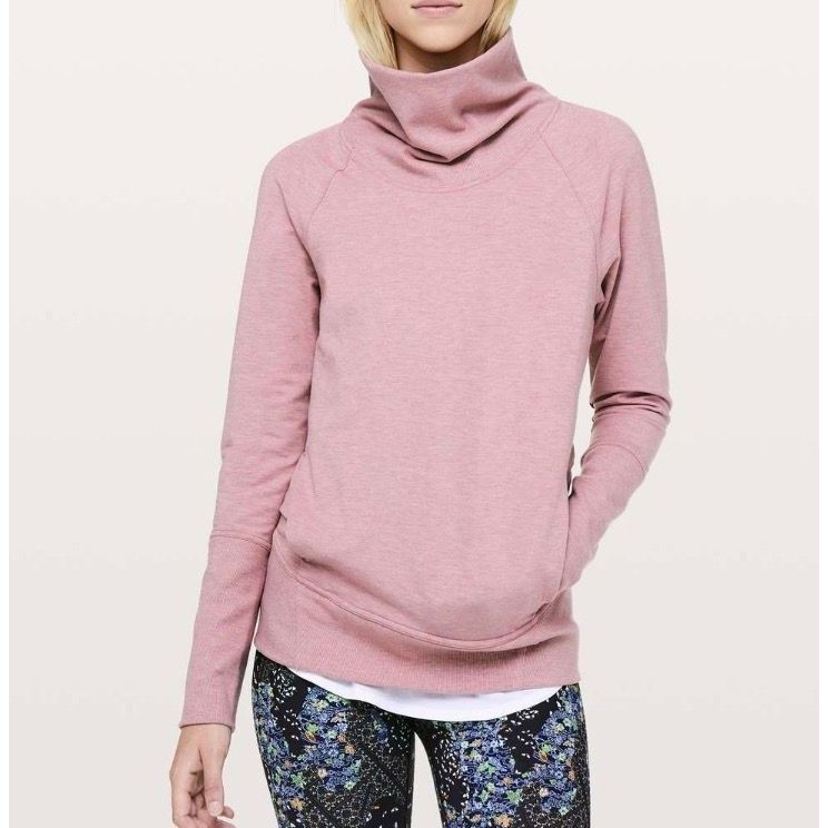 Lululemon Lululemon High Lines Pullover 8 Heathered Vintage Mauve Mock Size M / US 6-8 / IT 42-44 - 1 Thumbnail