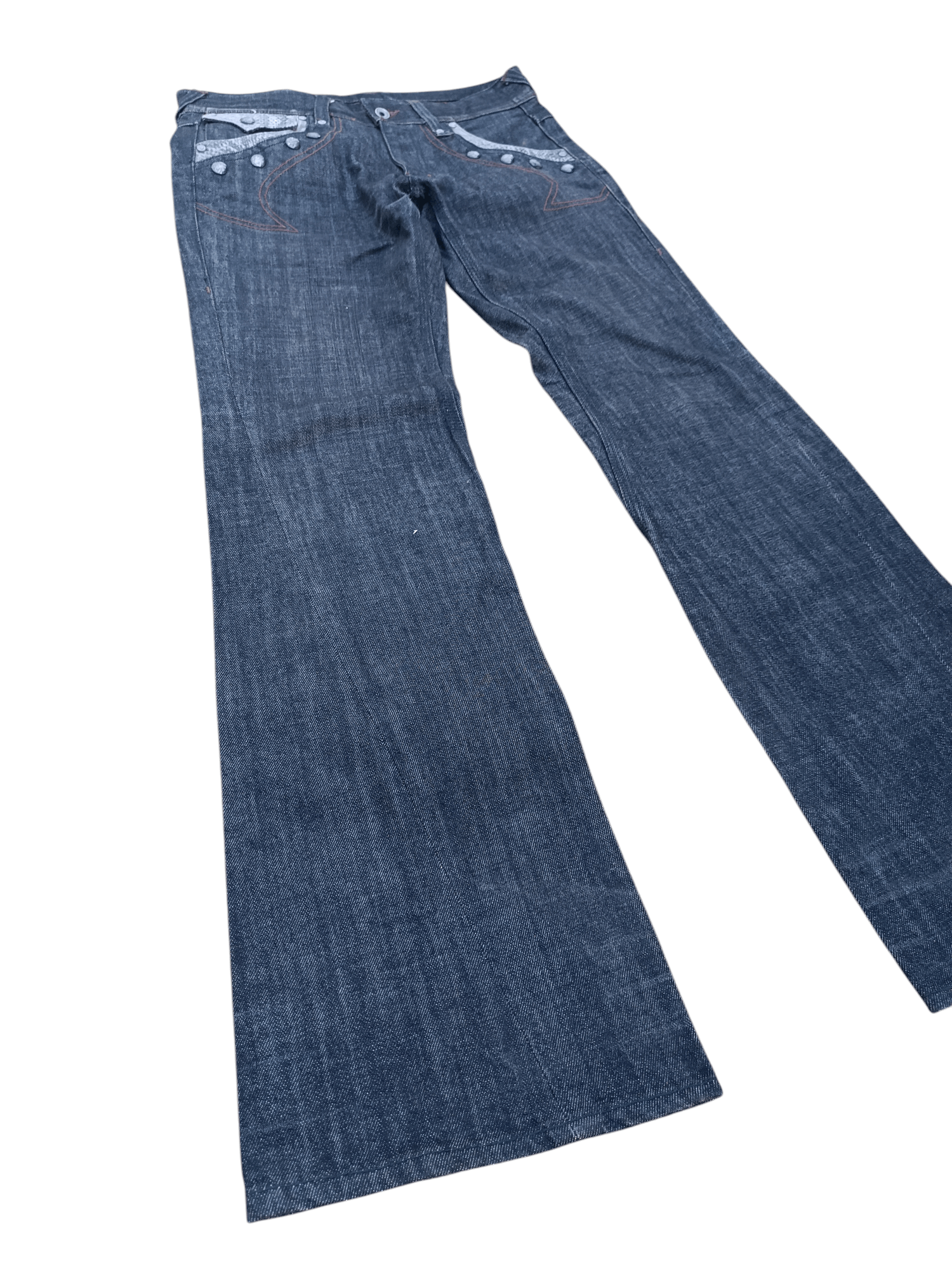Nicole Club Nicole Club For Men Flare Boot Cut Snake Skin Pocket Denim Size US 32 / EU 48 - 3 Thumbnail
