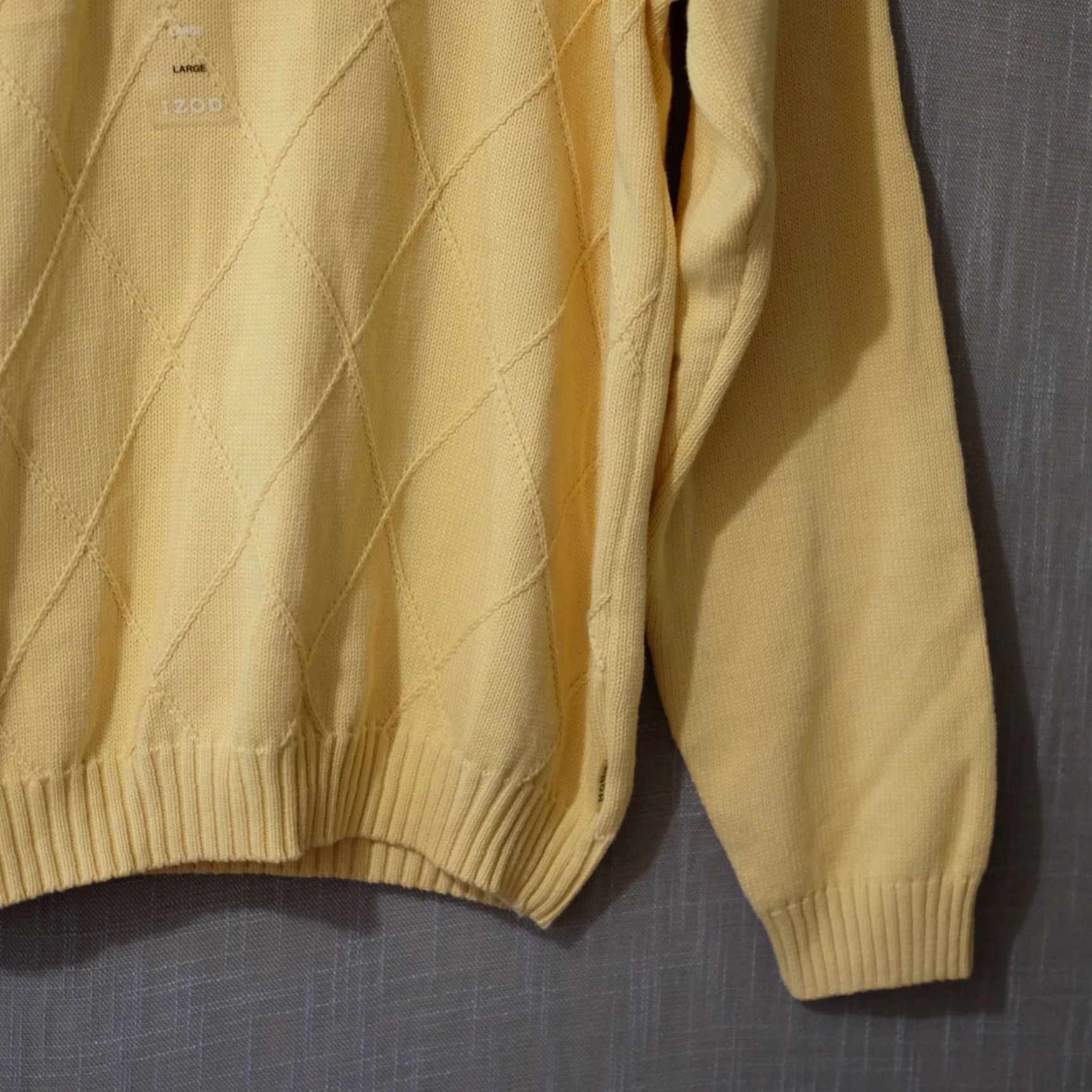 Izod IZOD Yellow Crew Neck Pullover Sweater Men's L Size US L / EU 52-54 / 3 - 4 Thumbnail