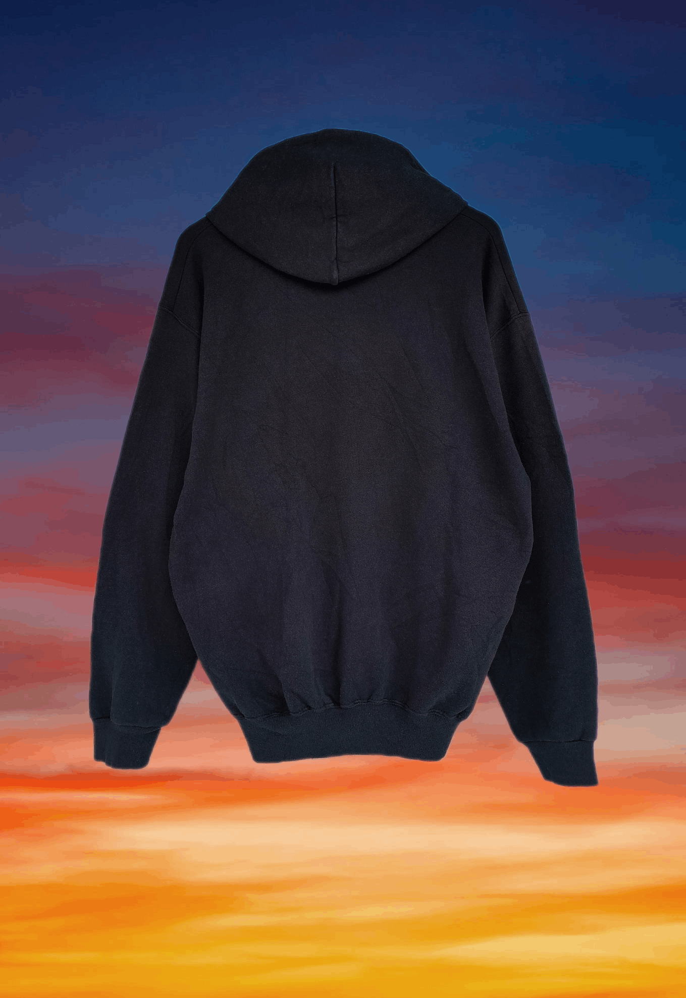 Vintage Vintage 90s Streetwear Blank Tultex zipper hoodie Size US L / EU 52-54 / 3 - 2 Thumbnail