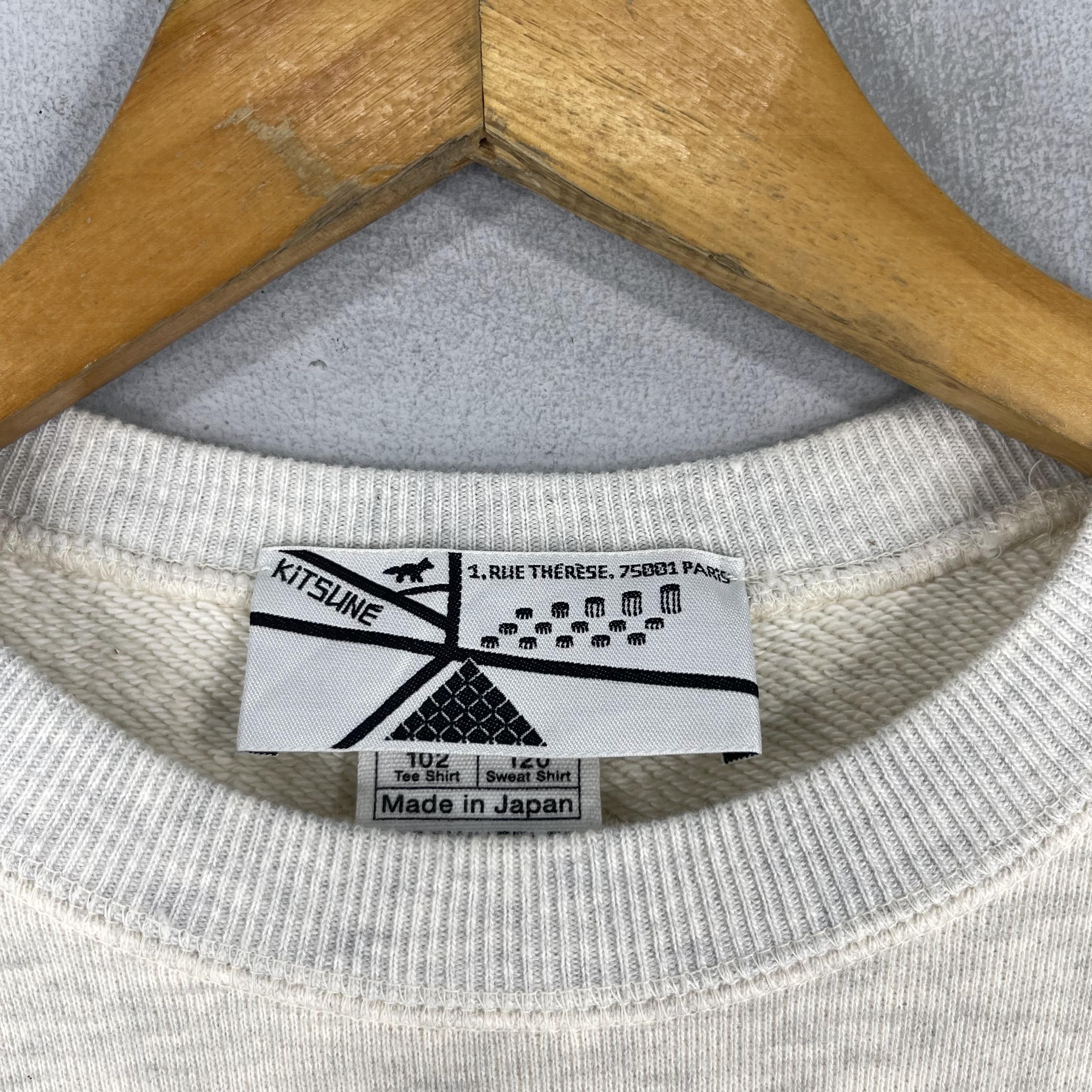 Maison Kitsune Vintage KITSUNE JAPAN People Portrait Printed Sweatshirt Size US M / EU 48-50 / 2 - 4 Thumbnail
