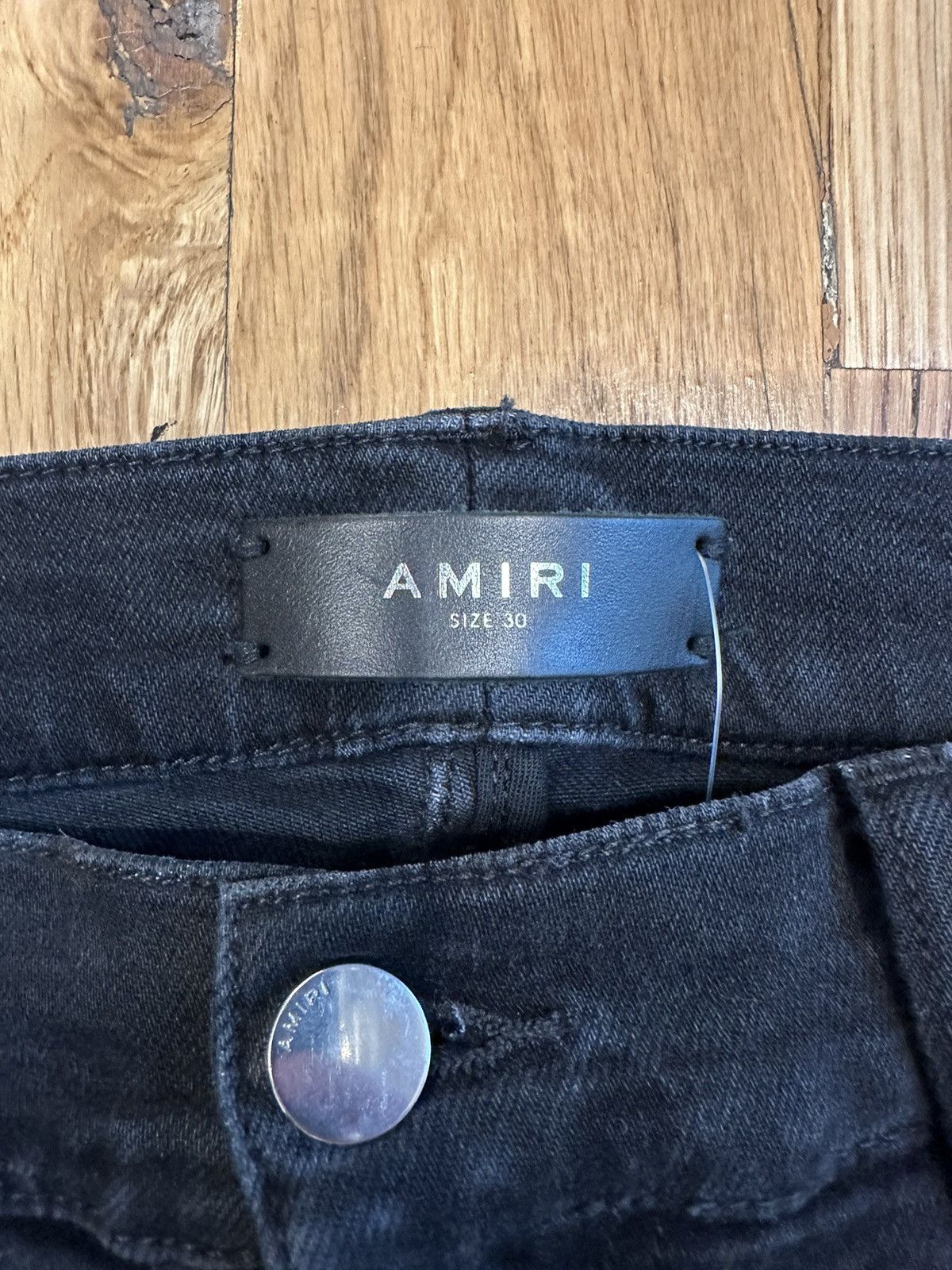 Amiri Amiri White Paint Splatter Black Denim Jeans Size 30 Size US 30 / EU 46 - 4 Thumbnail