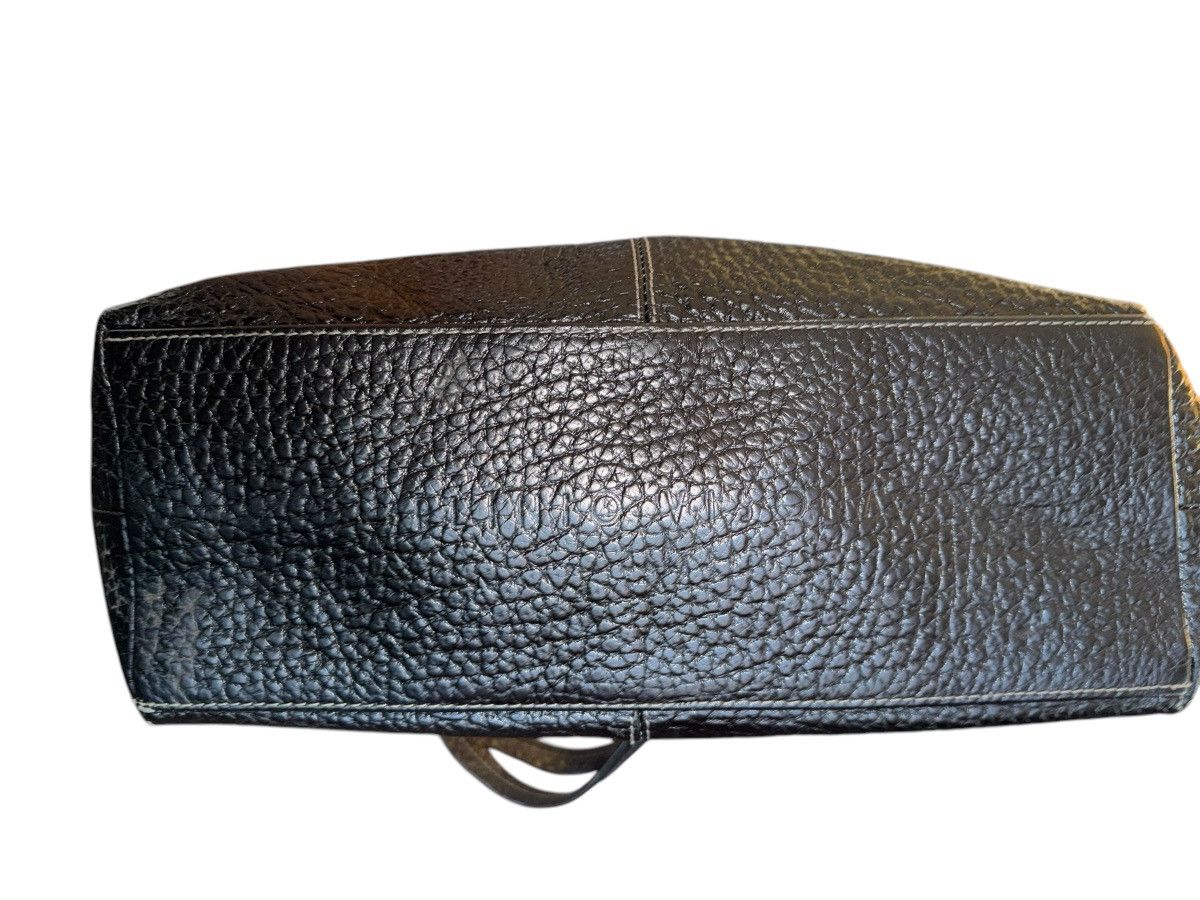 Vintage Y2K VTG PLINIO VISONA PEBBLED LEATHER SHOULDER bag in black Size ONE SIZE - 3 Thumbnail