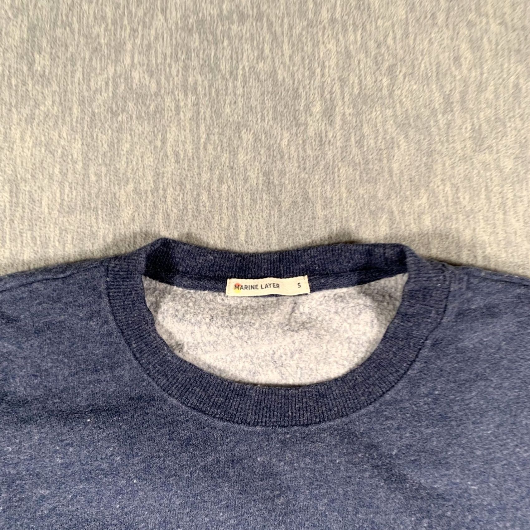 Marine Layer Marine Layer Sweatshirt Womens Small Blue Side Tie Fleece Crewneck Pullover Top Size S / US 4 / IT 40 - 4 Thumbnail