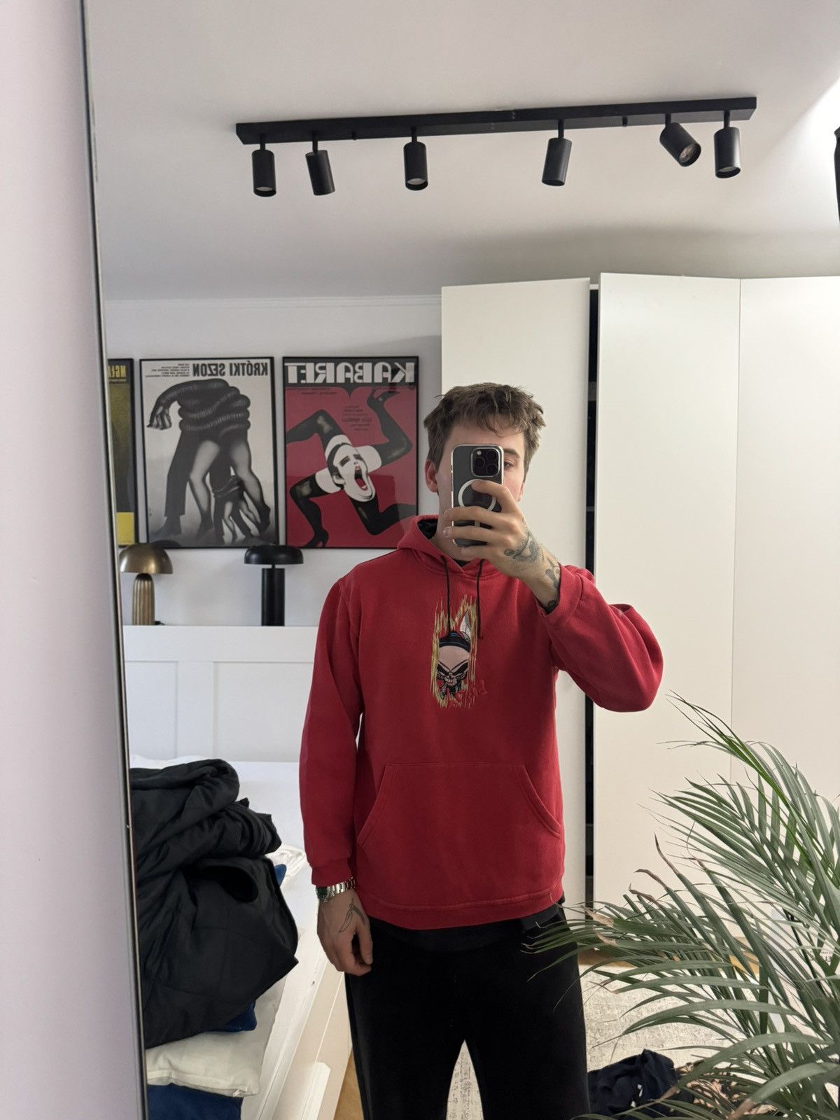 Shorty's Skateboards Vintage 90s Blind Skateboards Rare Reaper Skate Red Hoodie Size US M / EU 48-50 / 2 - 4 Thumbnail