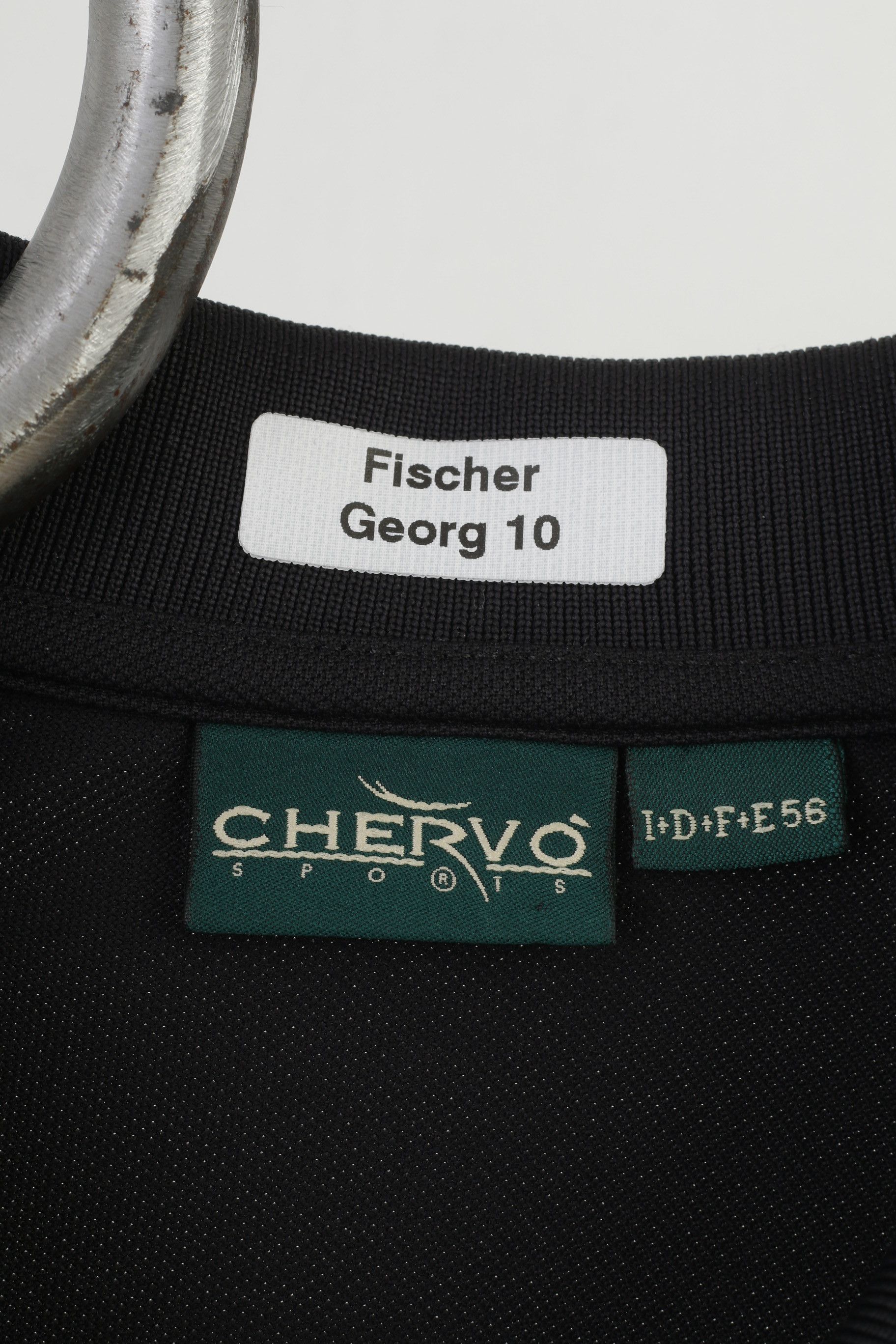 Vintage Chervo Men 56 XL Polo Shirt Black Short Sleeve Nylon 10509 Size US XL / EU 56 / 4 - 5 Thumbnail