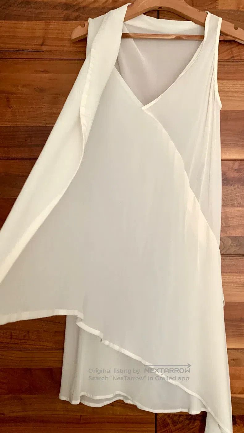 Ann Demeulemeester Ann Demeulemeester Asymmetrical Silk Long Vest Size XXS / US 00 / IT 34 - 3 Thumbnail