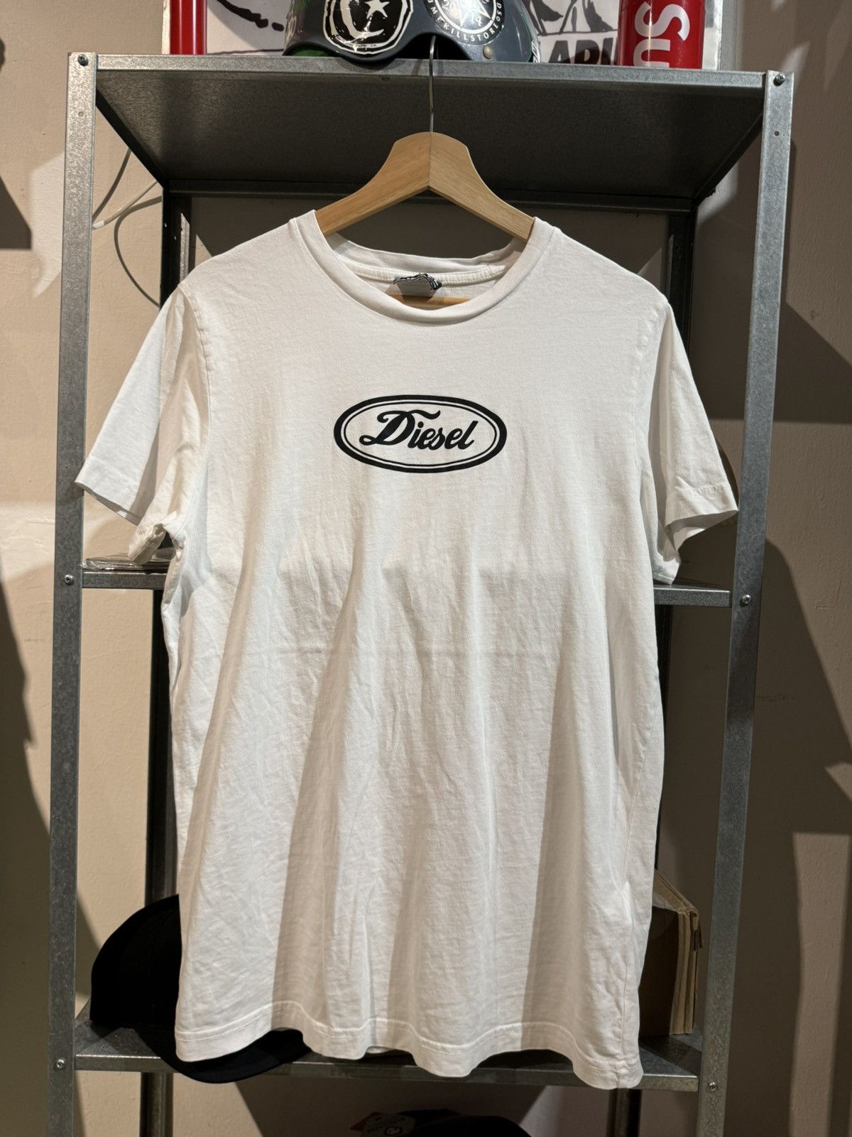 Diesel Diesel Logo Ripoff Ford Japan White Tee Size M / US 6-8 / IT 42-44 - 1 Thumbnail
