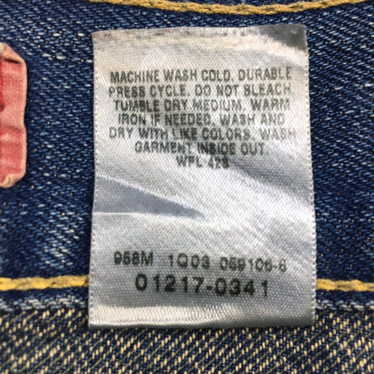 Levi's Crazy Levis Type 1 Twist Leg Tough Boot Flare Jeans Size US 36 / EU 52 - 11 Thumbnail