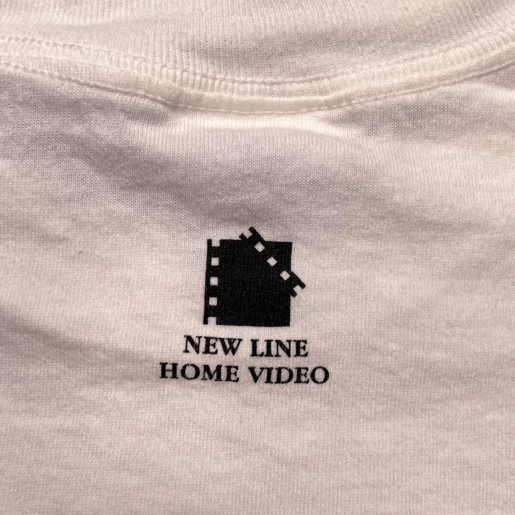 Gildan Vintage Pleasantville Shirt Mens Large White New Line Movie promo tee 90s Size US L / EU 52-54 / 3 - 7 Thumbnail