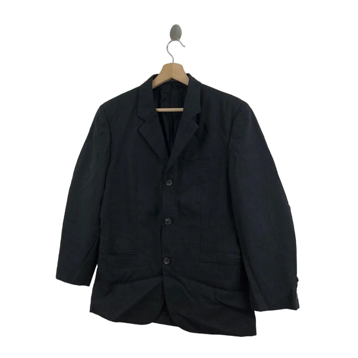 Yohji Yamamoto Vtg YOHJI YAMAMOTO INED Homme Black Blazer Sport Coat Suit Size 36R - 4 Thumbnail