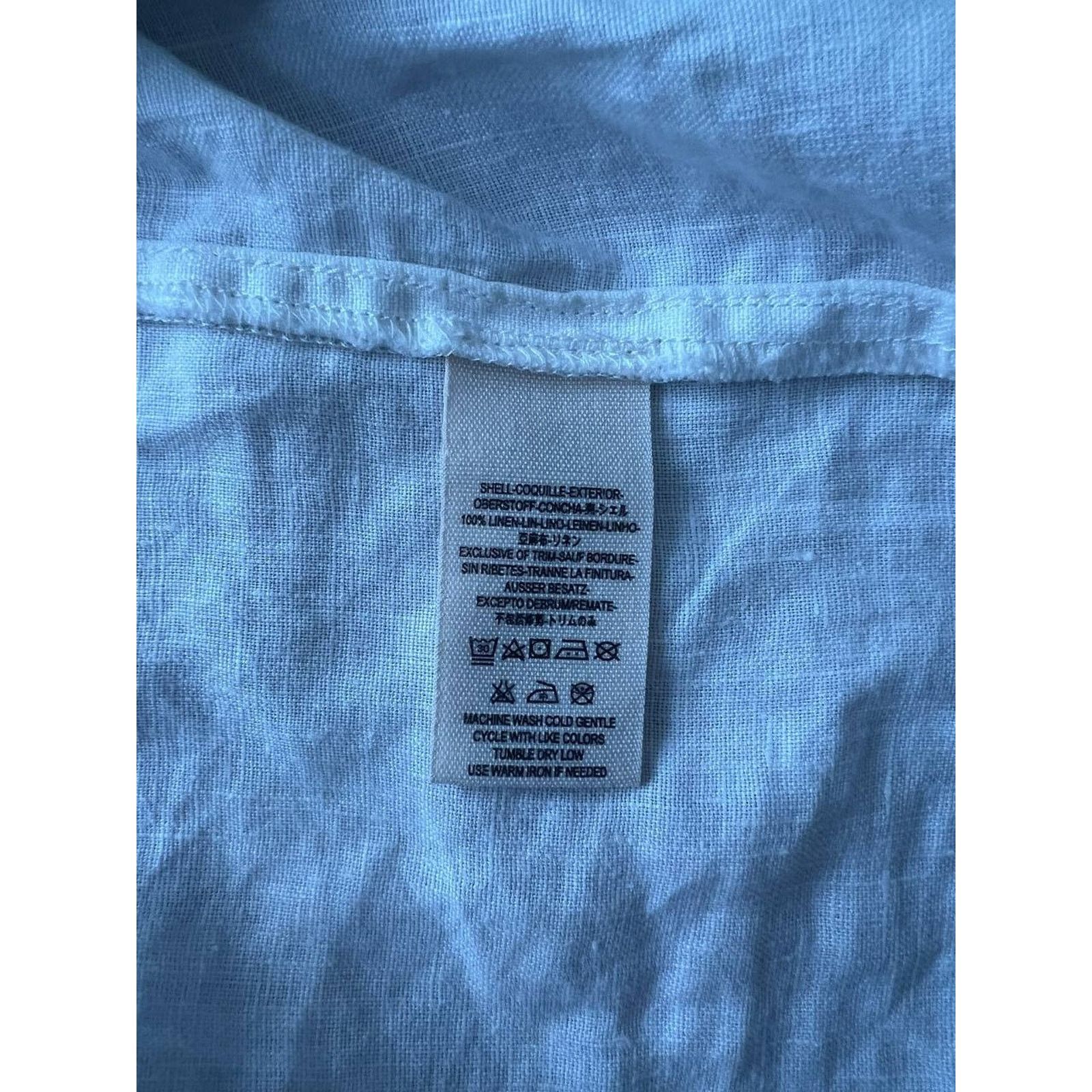 Free People Free People Short Sleeve Linen Midi Dress White S A003146 Size S / US 4 / IT 40 - 6 Thumbnail