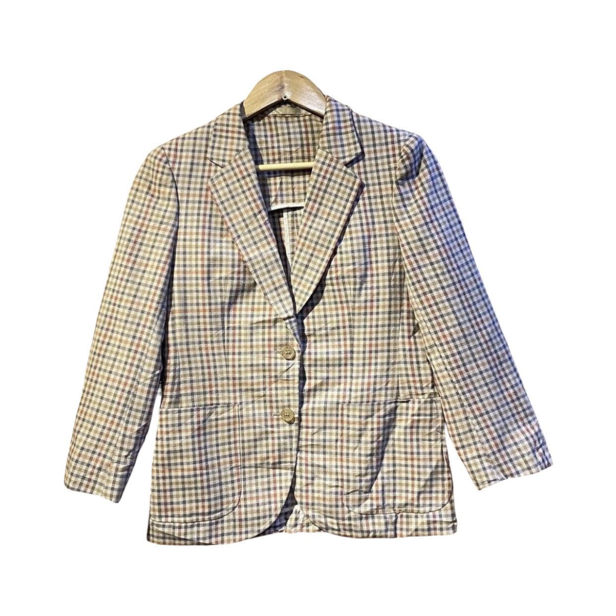 Burberry VTG Burberrys Plaid Check Suit Blazer Jacket M Old Money Size M / US 6-8 / IT 42-44 - 1 Thumbnail