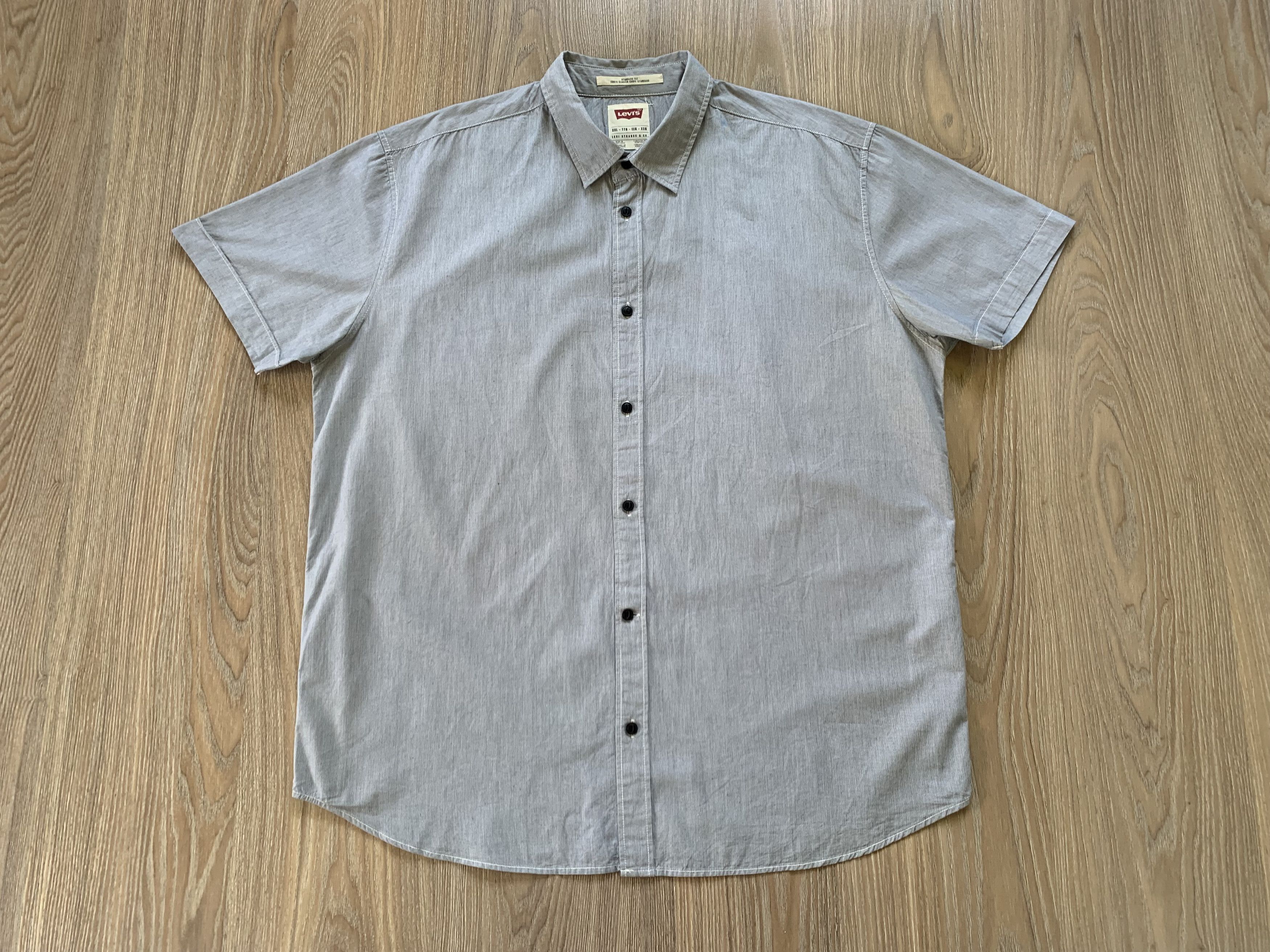Levi's Levi’s Standard Fit Stripe Cotton Short Sleeve Shirt Size US XXL / EU 58 / 5 - 4 Thumbnail