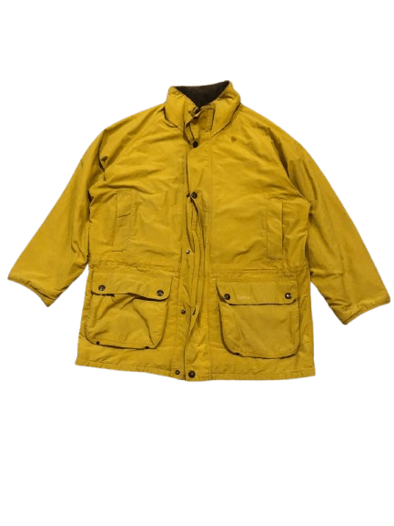 Barbour Vintage Barbour Windproof Yellow Light Jacket Size XL Size US XL / EU 56 / 4 - 1 Thumbnail