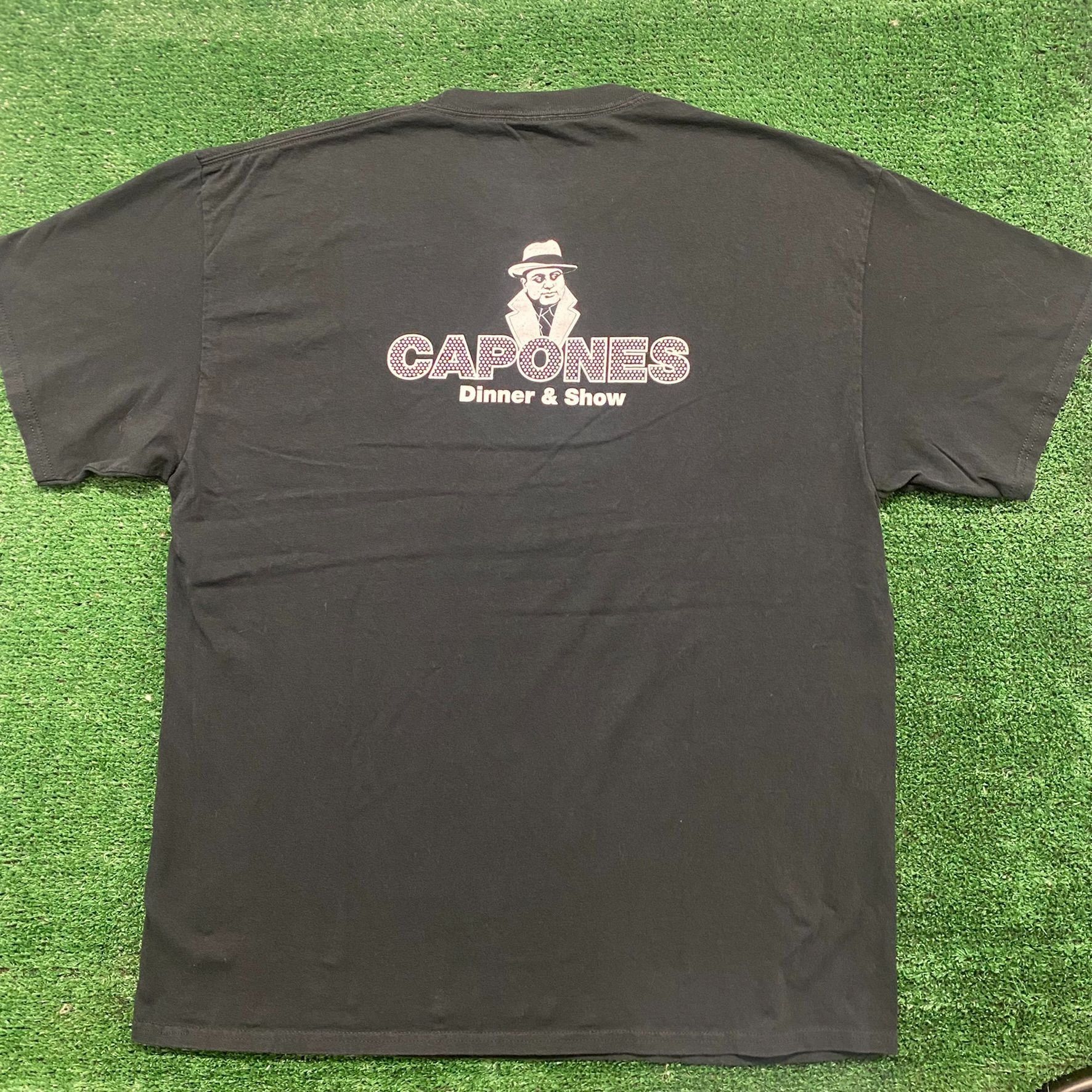 Other Vintage Y2K Al Capone Gangster Essential Drill Trap Punk Tee Size US L / EU 52-54 / 3 - 5 Thumbnail