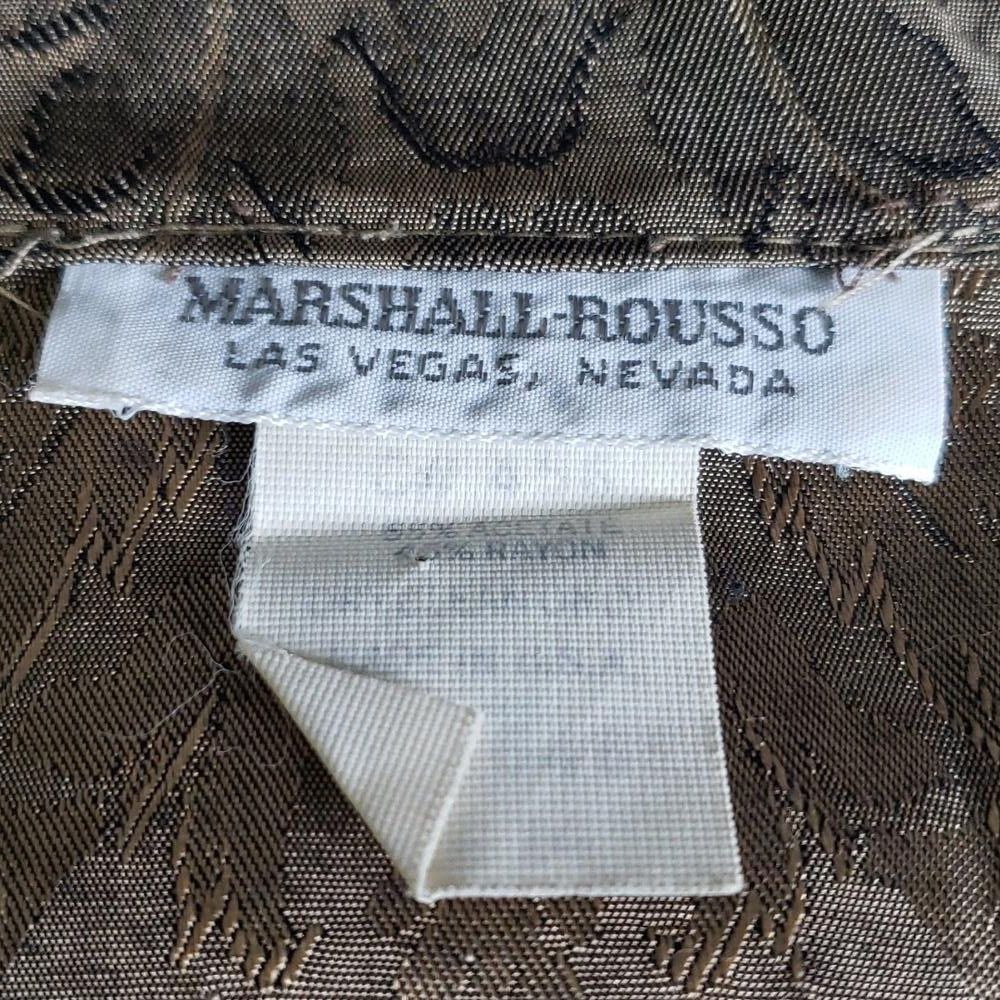 Designer CT527 Marshall Rousso Copper Floral Dress 14 Size XL / US 12-14 / IT 48-50 - 6 Thumbnail