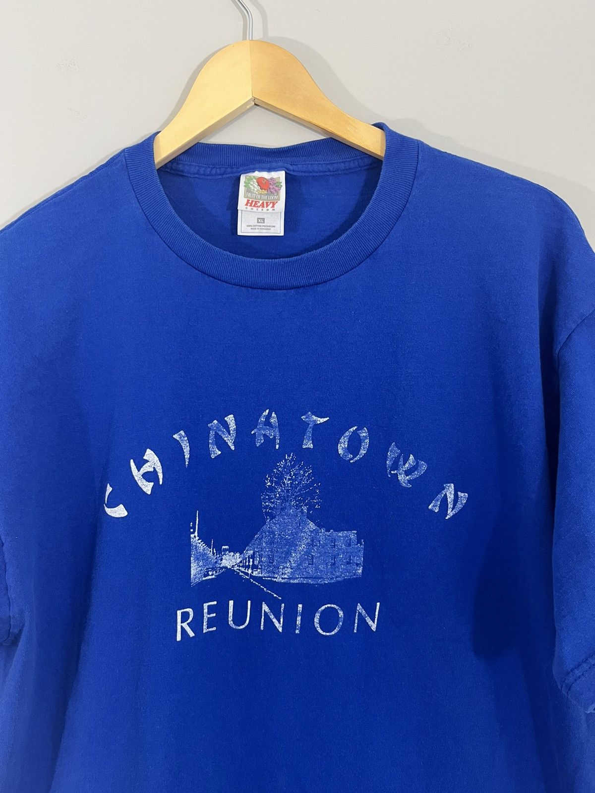 Vintage Chinatown Reunion Faded Graphic Tee Size US XL / EU 56 / 4 - 2 Thumbnail