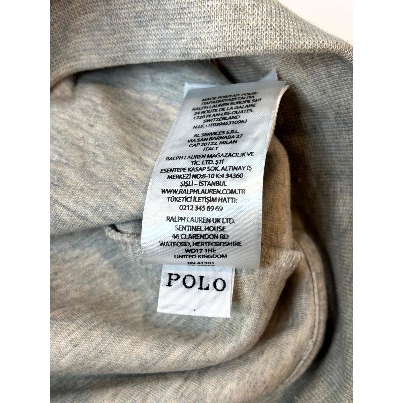 Polo Ralph Lauren Polo Grey Black Zip Up Size XL / US 12-14 / IT 48-50 - 8 Thumbnail