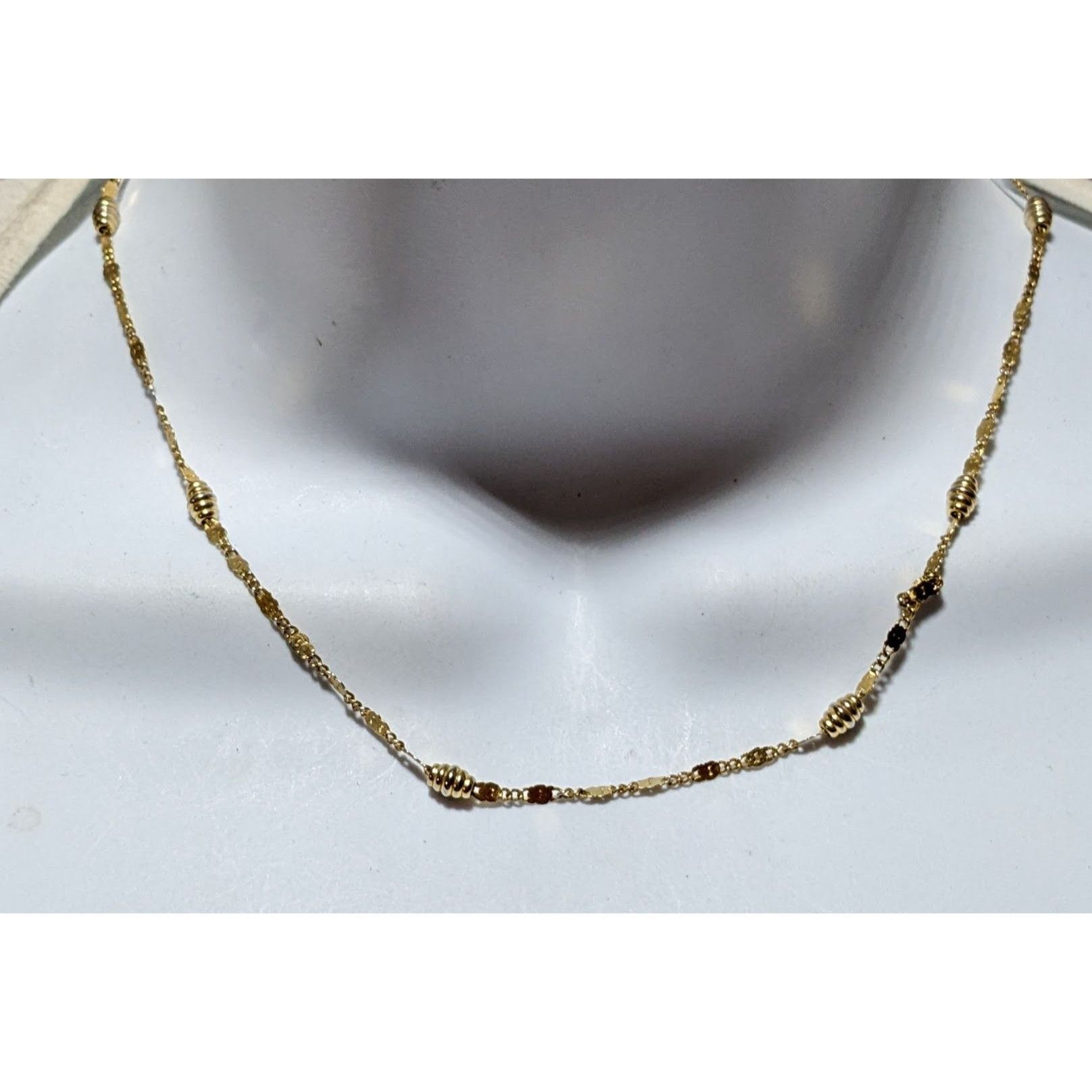 Other Gold Beaded Chain Necklace Size ONE SIZE - 4 Thumbnail