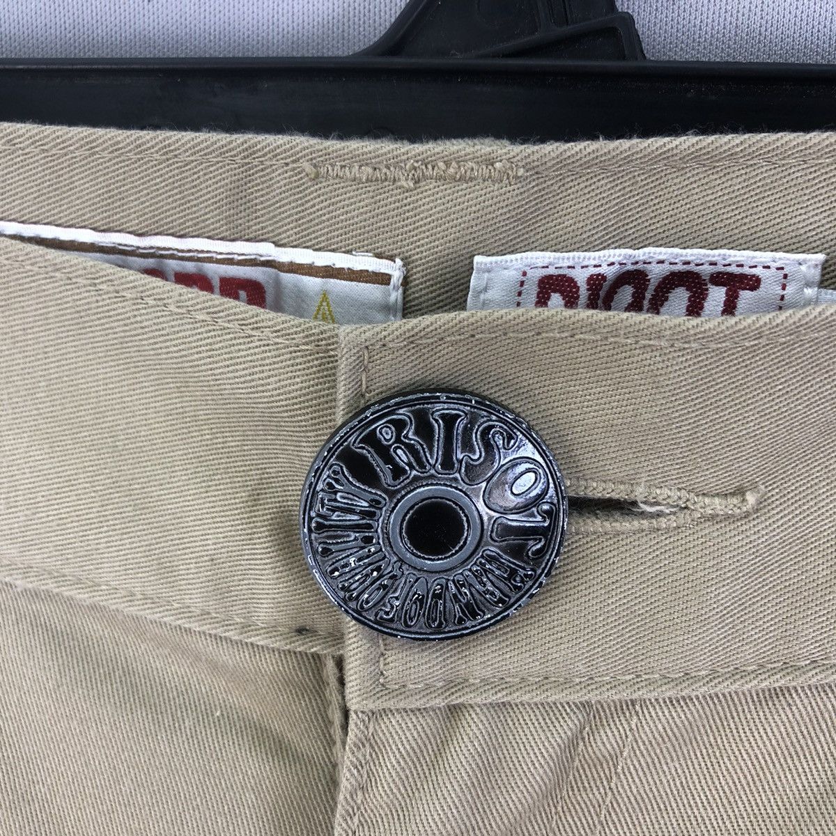 Japanese Brand Vintage 2000s Risot Rhinestone Low Rise Flare Bushpants Size 31" - 7 Thumbnail