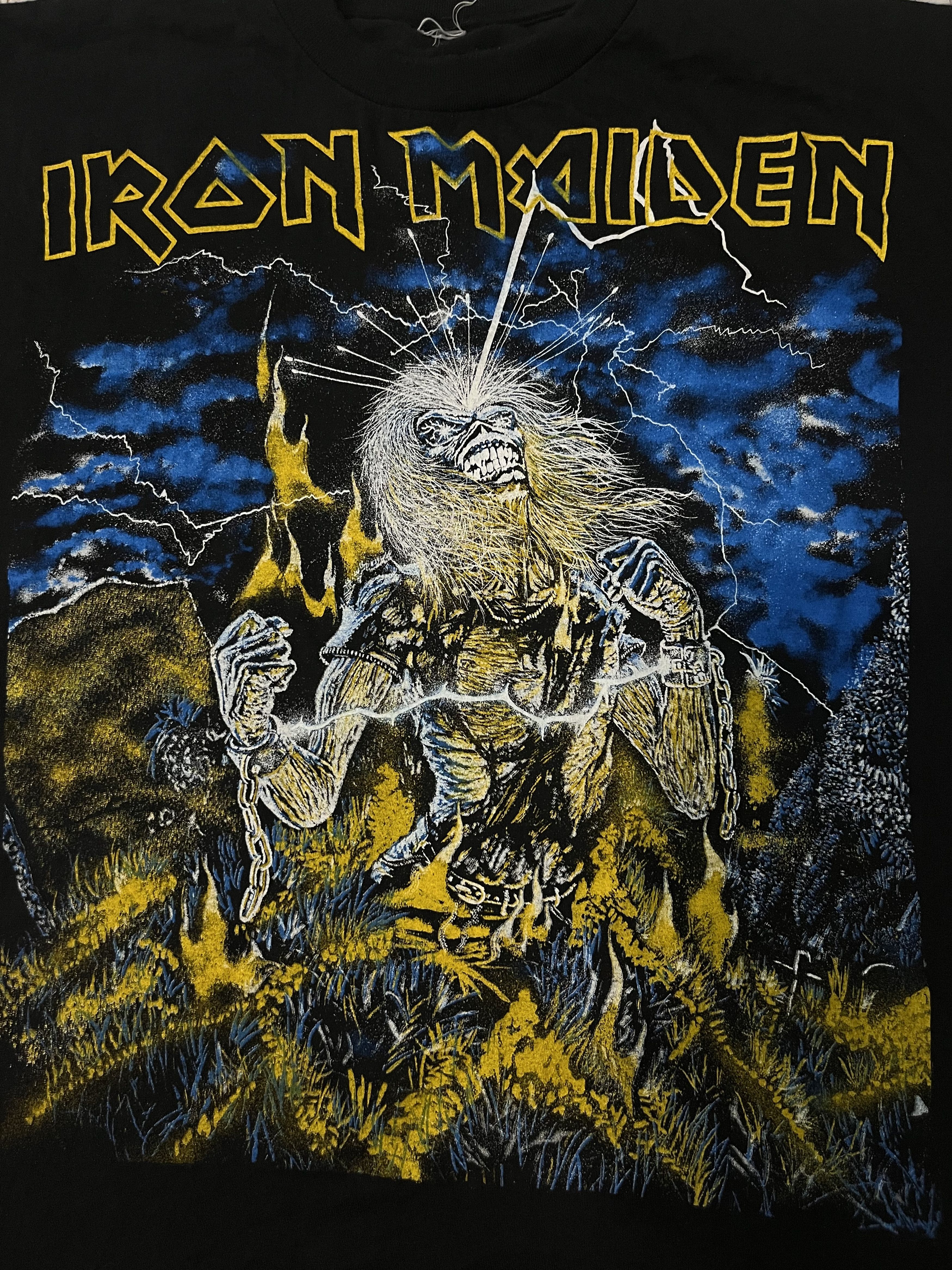 Band Tees × Iron Maiden × Vintage 1985 Iron Maiden Live After Death AOPSingle Stitch Size US L / EU 52-54 / 3 - 4 Thumbnail