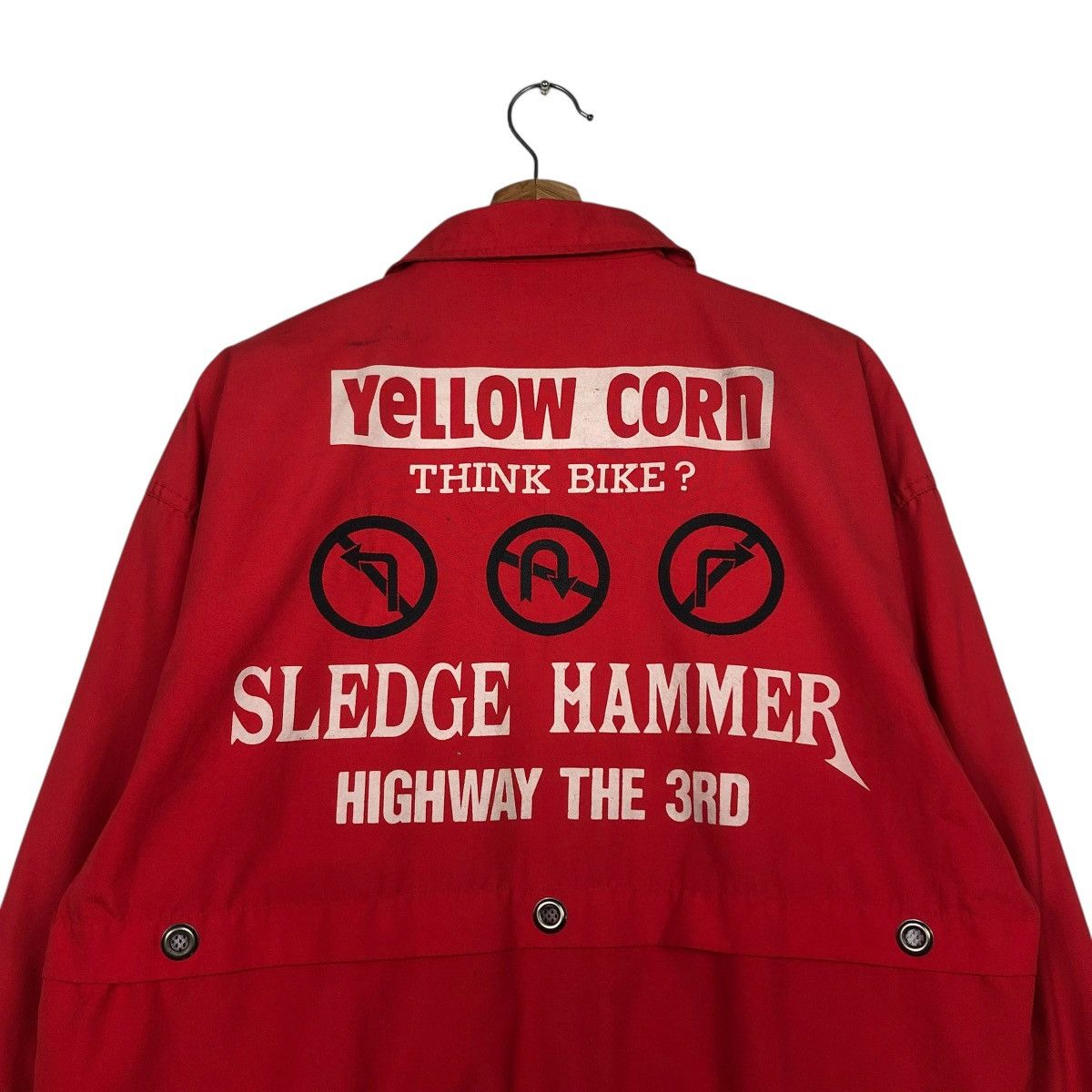 YELLOW CORN VINTAGE RACING JACKET YELLOW CORN BIG LOGO SPELL OUT KADOYA Size US L / EU 52-54 / 3 - 11 Thumbnail