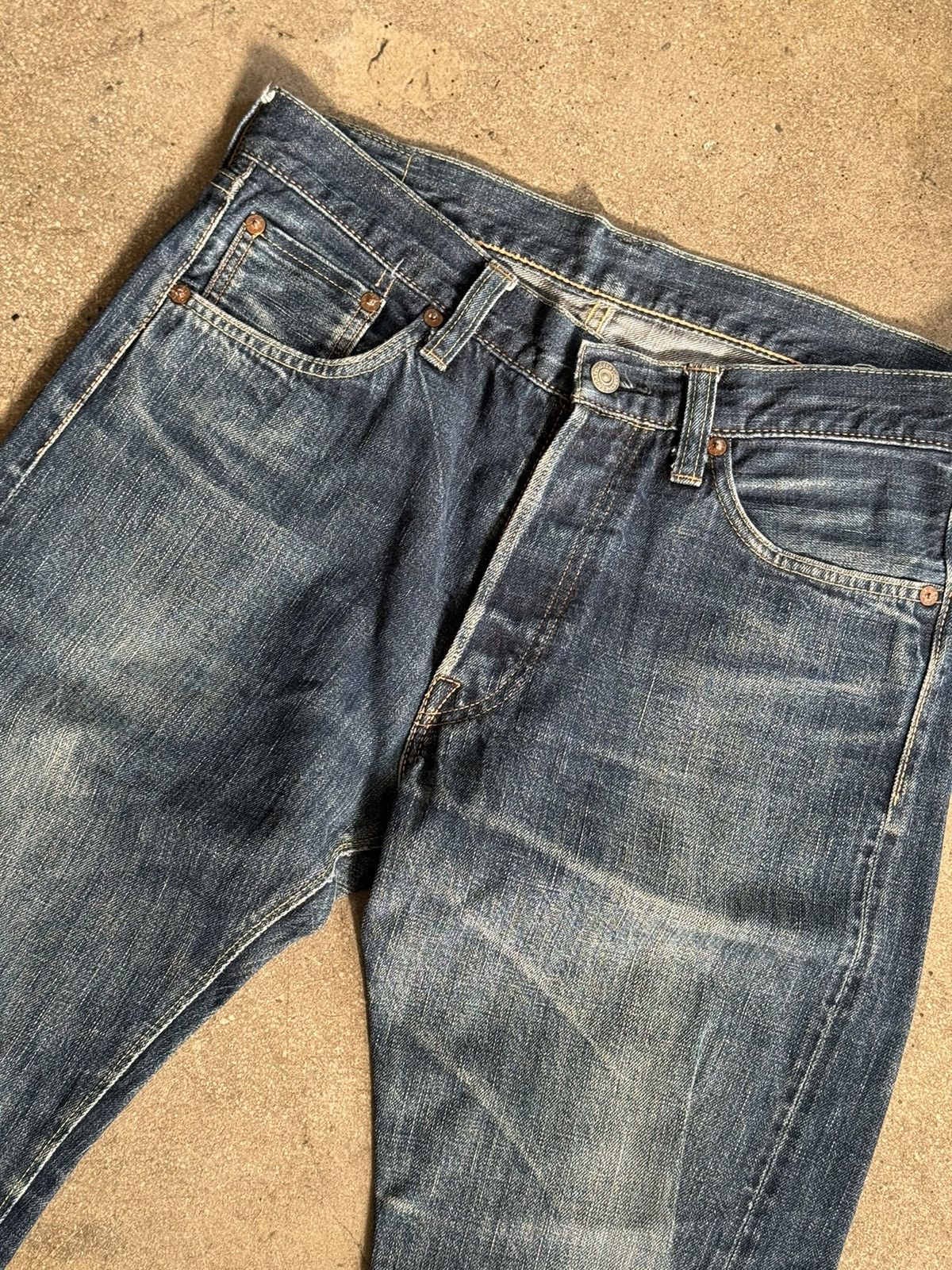 Sugar Cane Sugar Cane Denim Lot.2014 hidden rivet selvedge denim Size US 30 / EU 46 - 2 Thumbnail