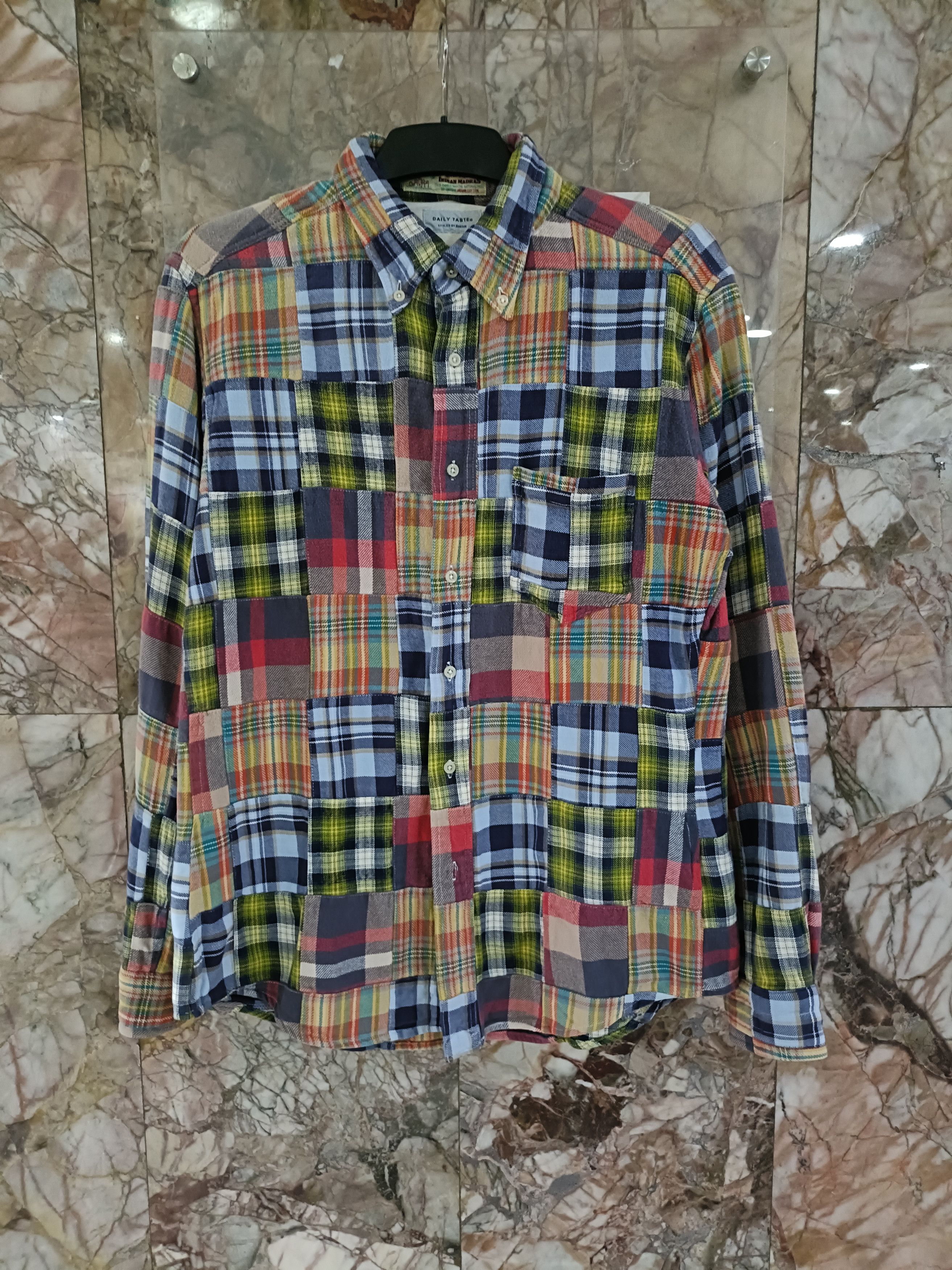 Reason Daily taste by reason real patchwork madras flannel shirt Size US L / EU 52-54 / 3 - 1 Thumbnail