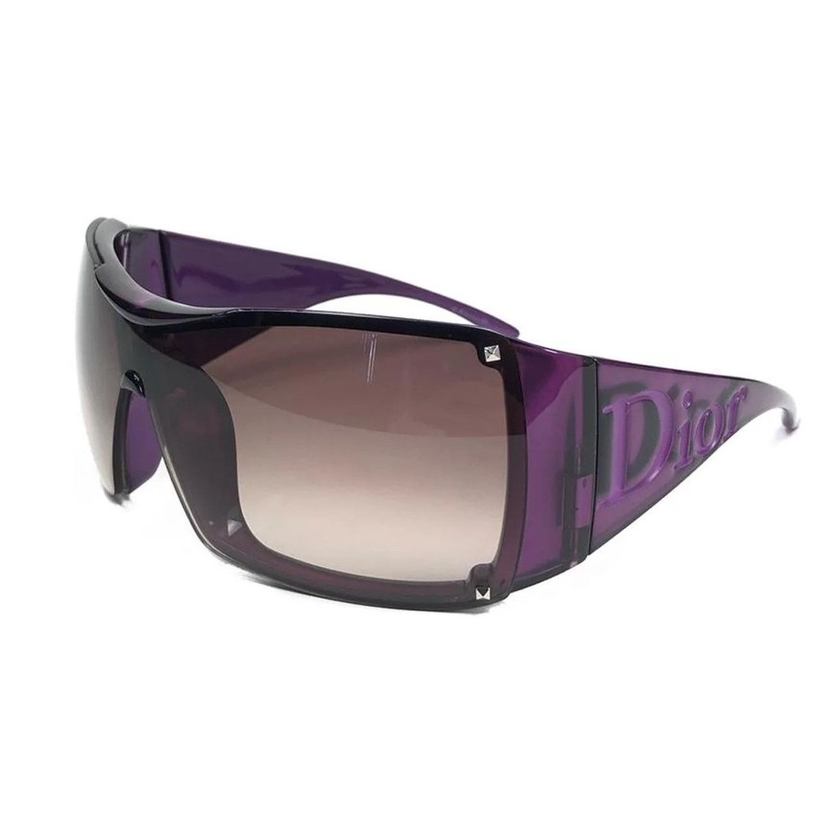 Rare 🔥 Dior Overshine 1 Purple pink mask sunglasses big logo