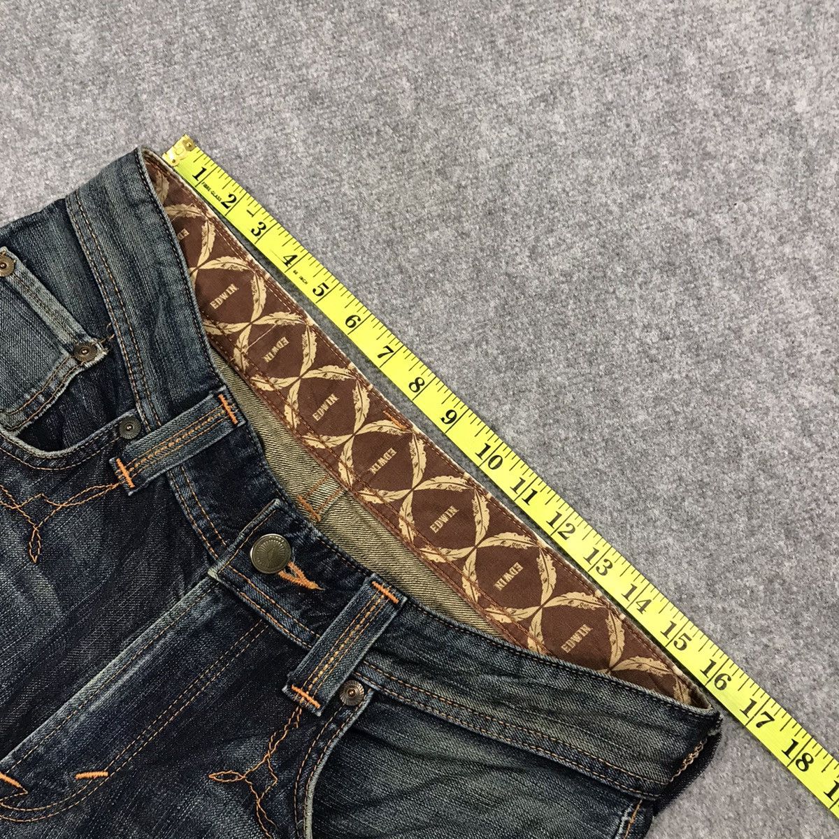 Japanese Brand FLARED JEANS EDWIN DENIM DISTRESSED DENIM PANTS Size US 32 / EU 48 - 10 Thumbnail
