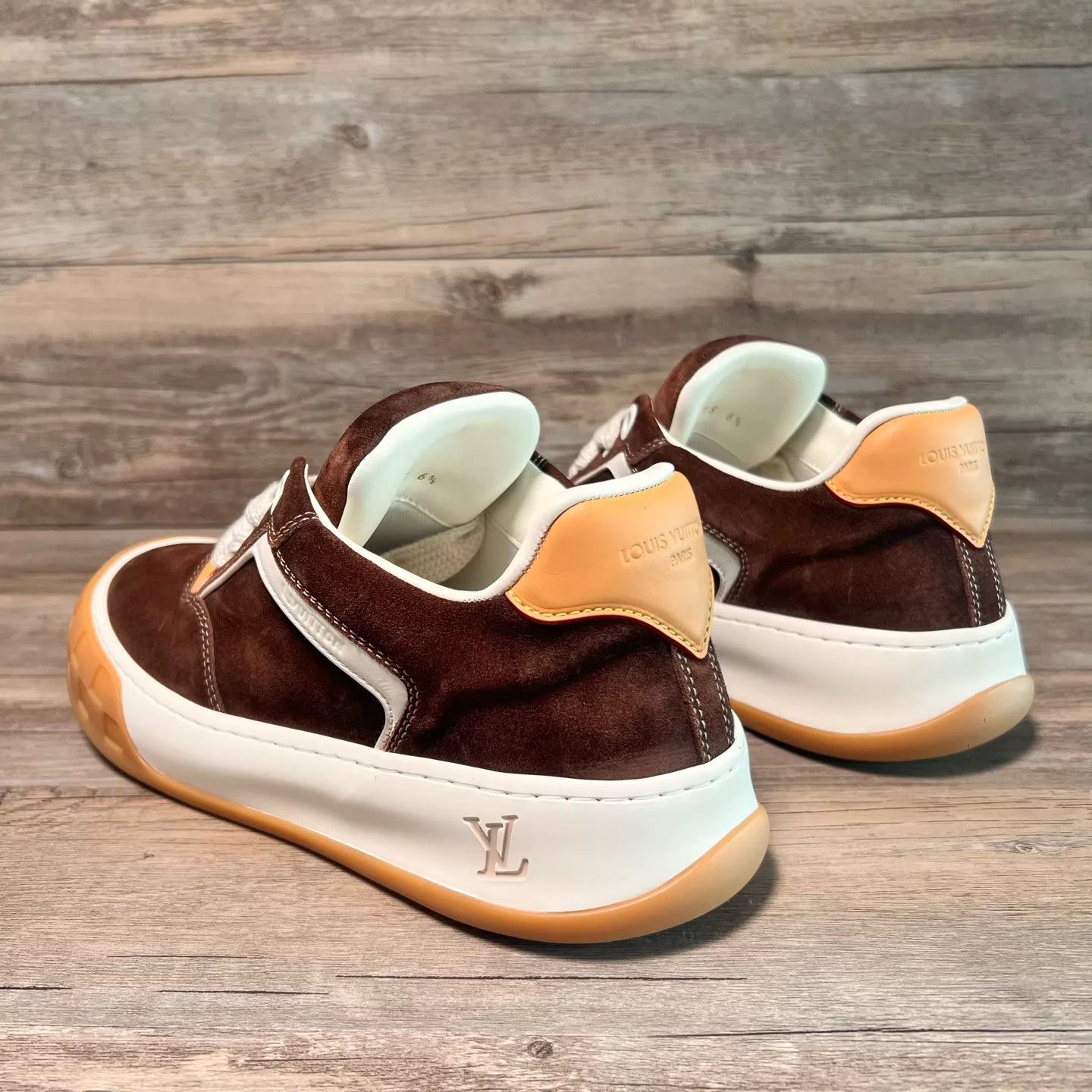 Louis Vuitton LV Tilted Shoe White Red Chestnut Burgundy UK6.5/40.5 Size US 7.5 / EU 40-41 - 4 Thumbnail