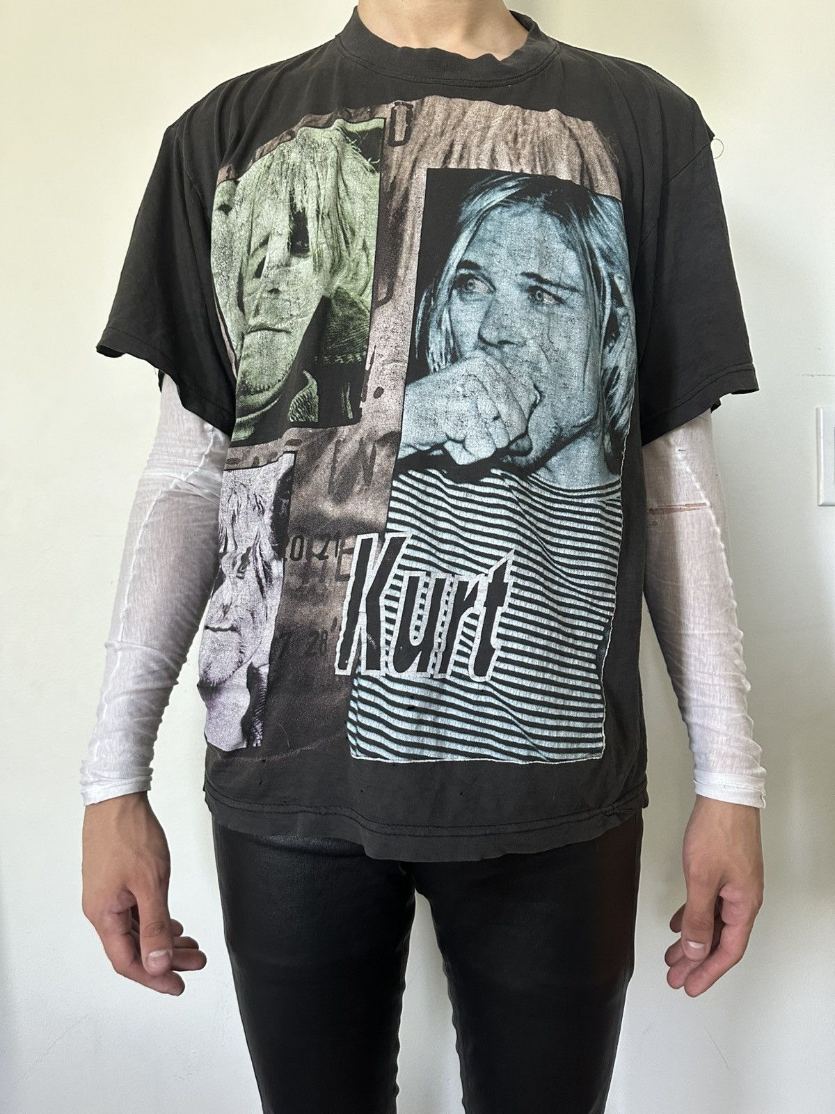 Vintage Vintage Kurt Cobain T-shirt Size US M / EU 48-50 / 2 - 1 Thumbnail