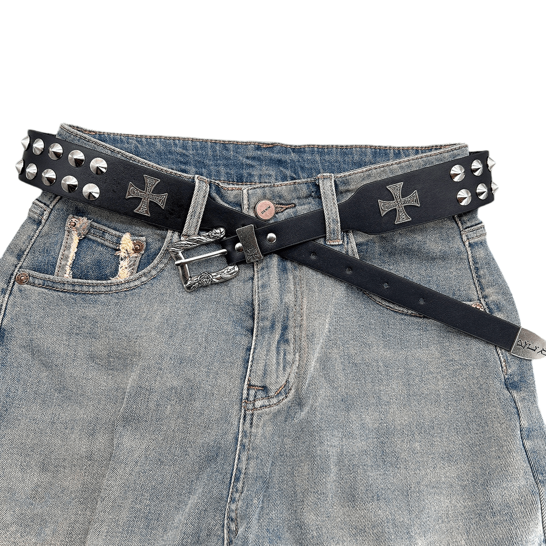 Japanese Brand Metal Rivet Belt Size ONE SIZE - 3 Thumbnail