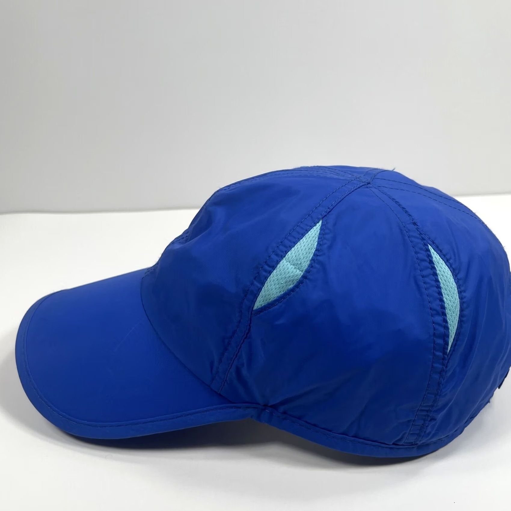 Vintage SO Hat Baseball Cap Adult Adjustable Blue 100% Polyester Vented Triathlon Running Cap Unisex Adults Accessories Mens Womens Size ONE SIZE - 4 Thumbnail