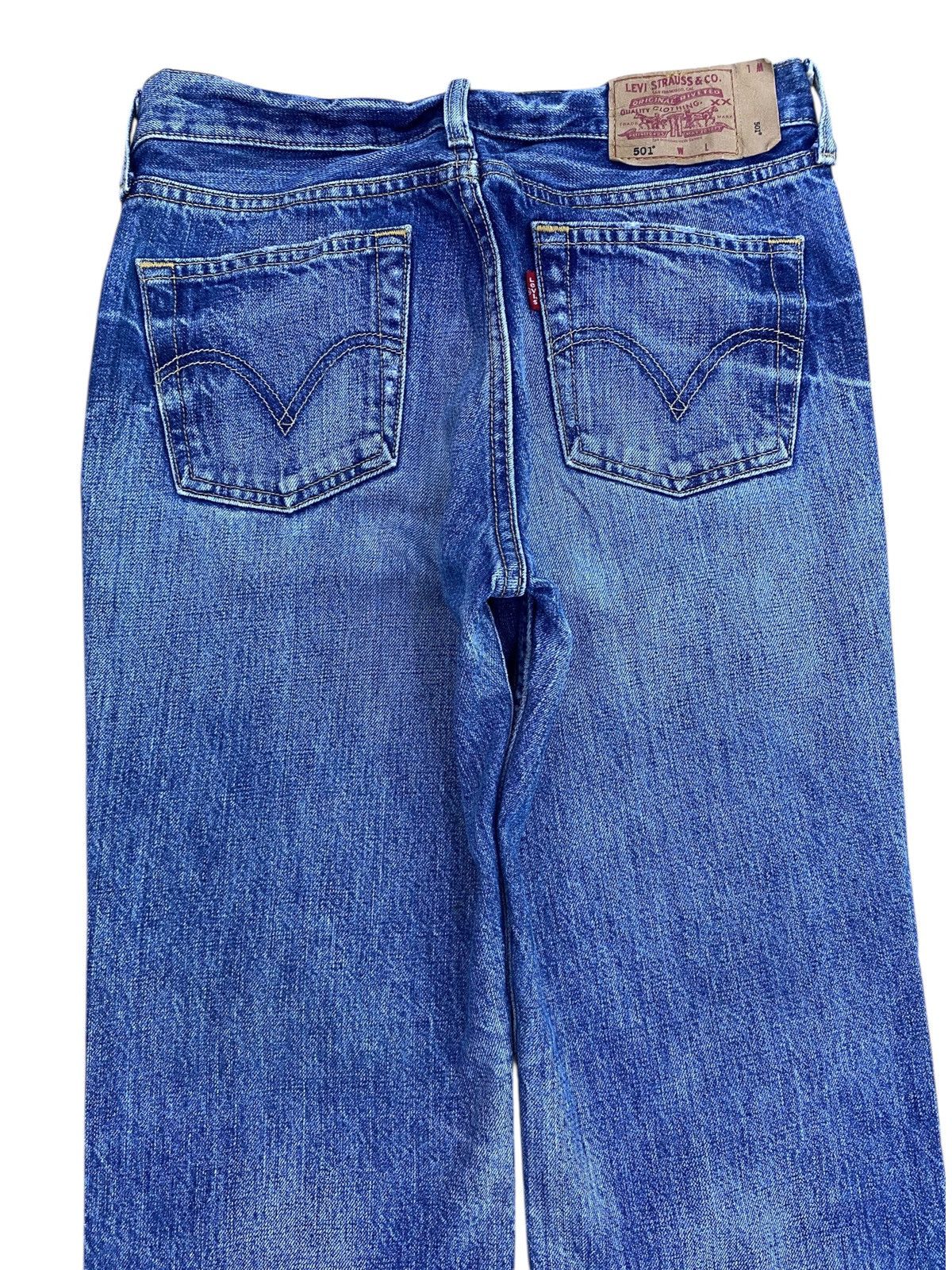 Levi's Levi’s Faded Blue Wash Style Ripped Jeans Size US 28 / EU 44 - 4 Thumbnail