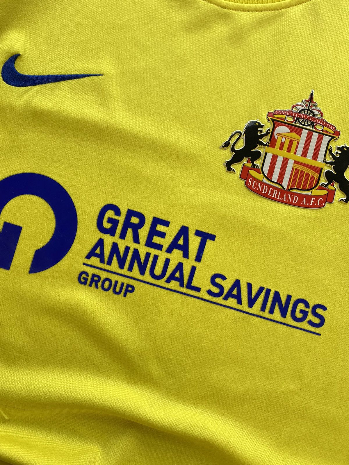 Nike × Vintage Sunderland A.F.C. 2021/2022 Away Soccer Jersey Football Size US L / EU 52-54 / 3 - 7 Thumbnail