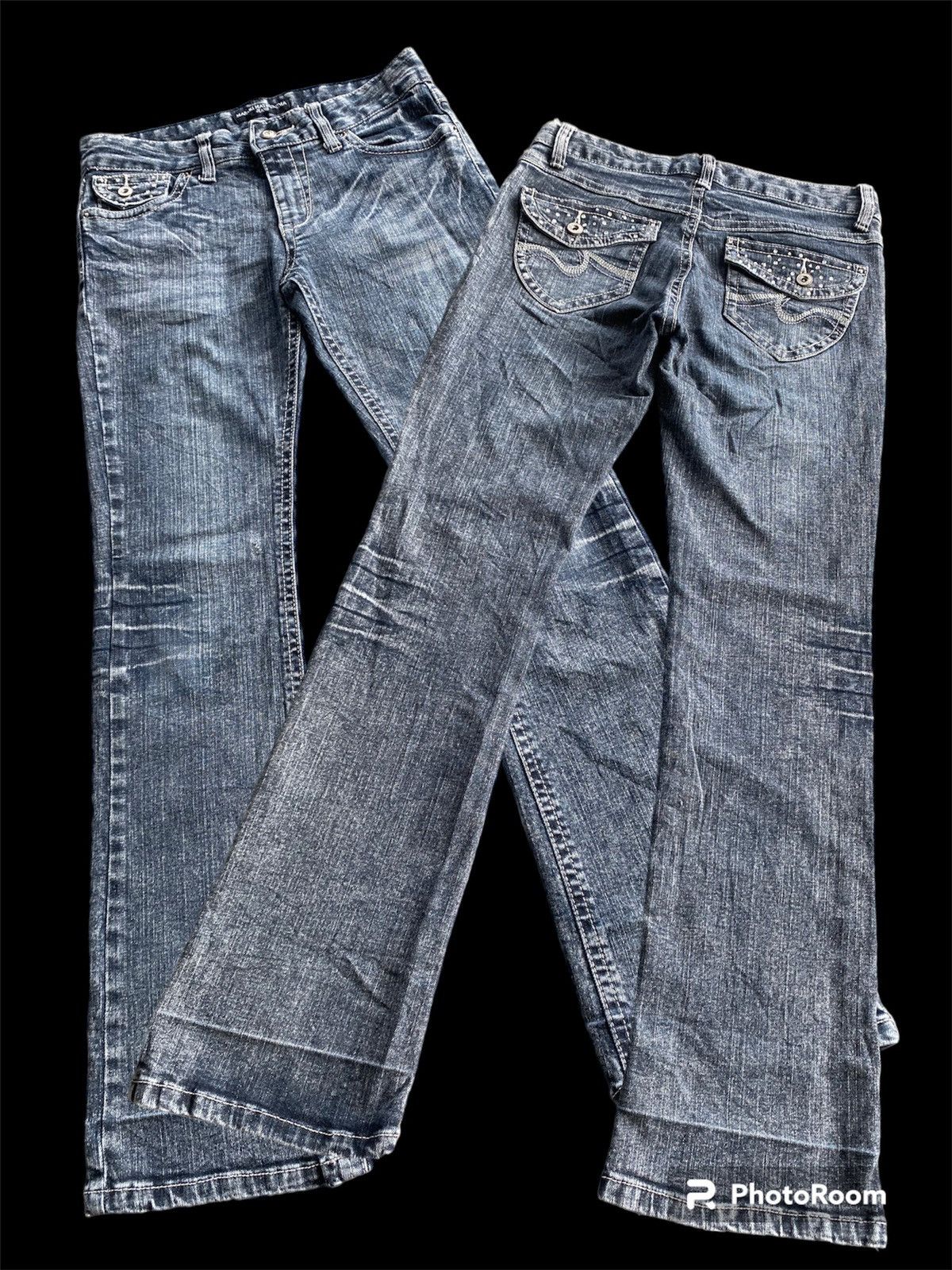 Hysteric Glamour × If Six Was Nine × Masaki Matsushima Flare Jeans Japan Masaki Stretch Faded Black Size US 29 - 1 Thumbnail