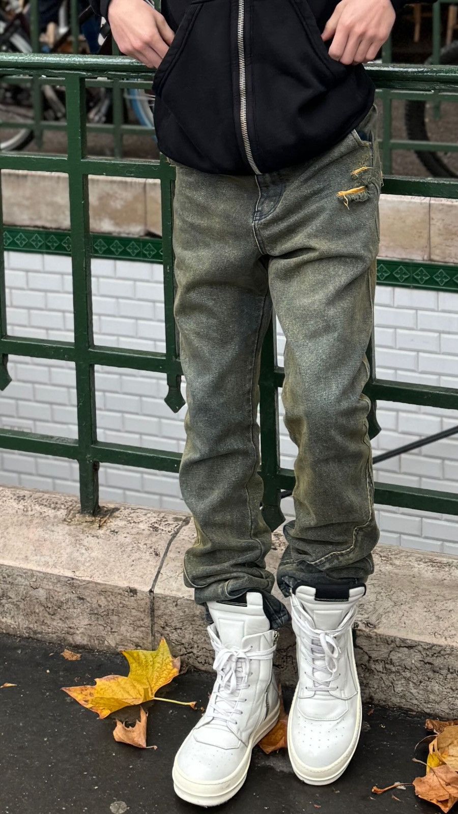 If Six Was Nine × Japanese Brand × Le Grande Bleu (L.G.B.) Mud Wash Denim Cut rare Size US 34 / EU 50 - 9 Thumbnail