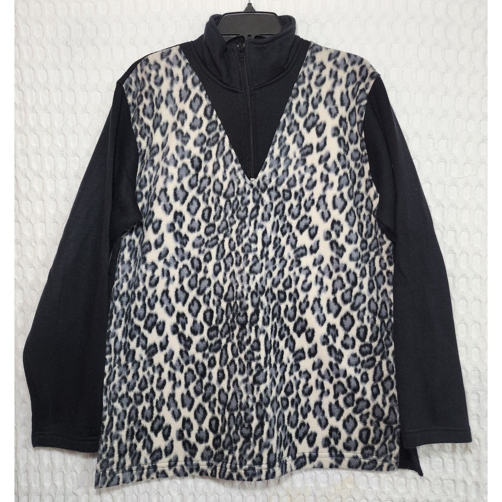 Other Vintage Bonnie Evans Leopard print fleece pullover Women's S Size S / US 4 / IT 40 - 1 Thumbnail