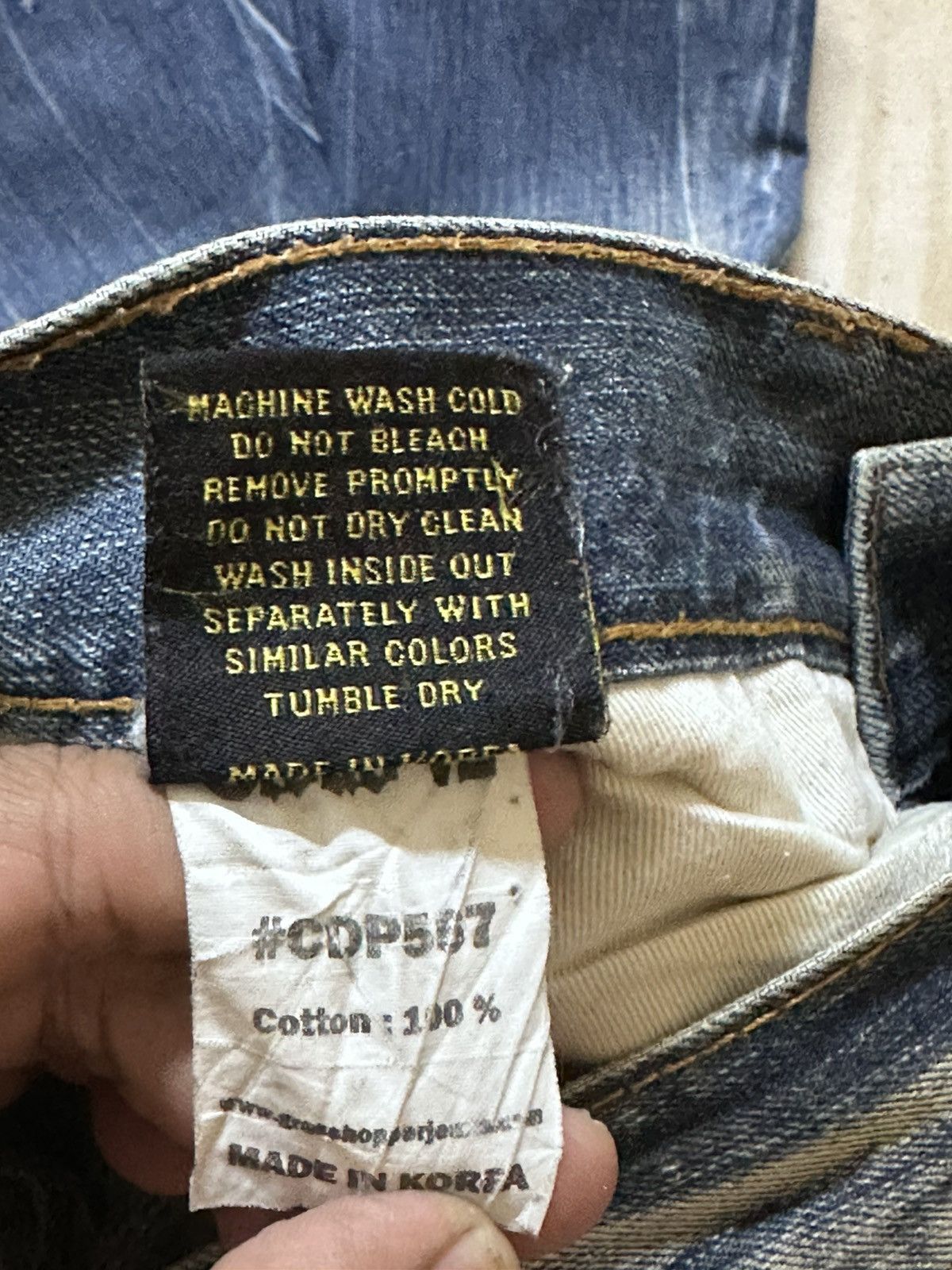 Red Clouds Collective Vintage Cloud 72 Embroidery Faded Whiskers Denim Size US 30 / EU 46 - 10 Thumbnail