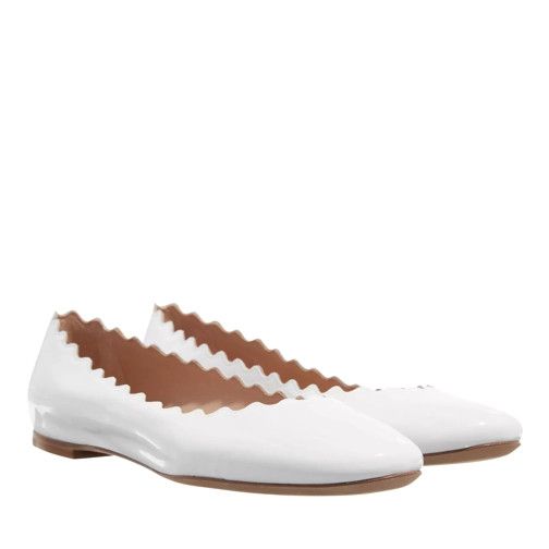 Chloe o1loc1c1024 Lauren Ballerina in White Size US 8 / IT 38 - 2 Thumbnail