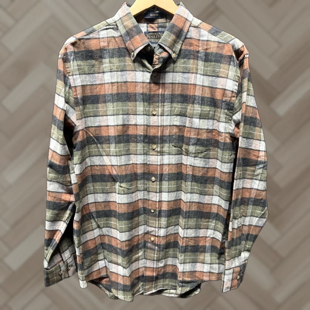 Pendleton Pendleton Button-Up Shirt Men M Multicolor Plaid Long Sleeve Flannel Cotton Button-Front 19 in Chest Casual Workwear Size US M / EU 48-50 / 2 - 1 Thumbnail