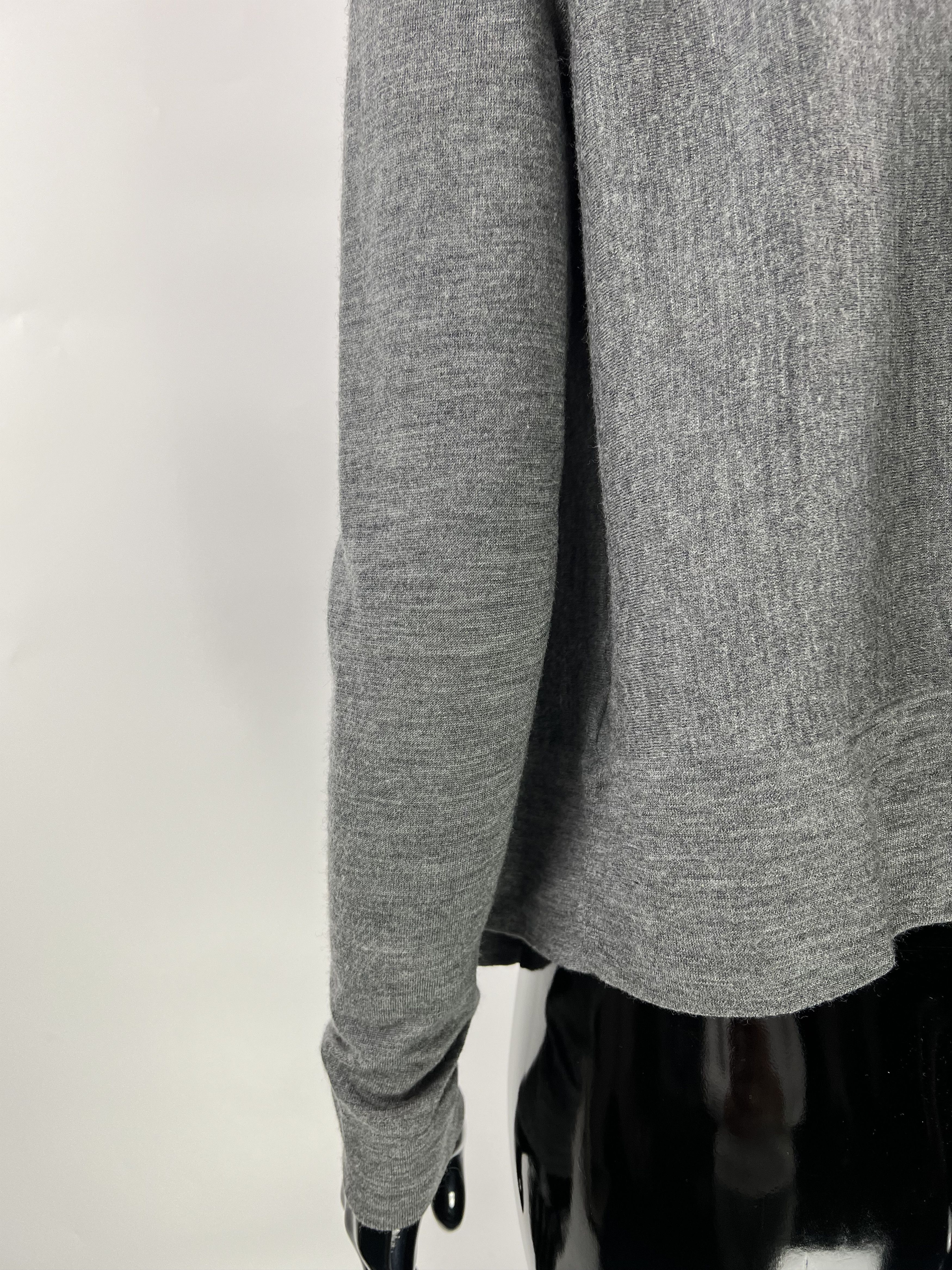 Cos COS Women's Gray 100% Merino Wool Cape Open Cardigan Size M Size M / US 6-8 / IT 42-44 - 7 Thumbnail
