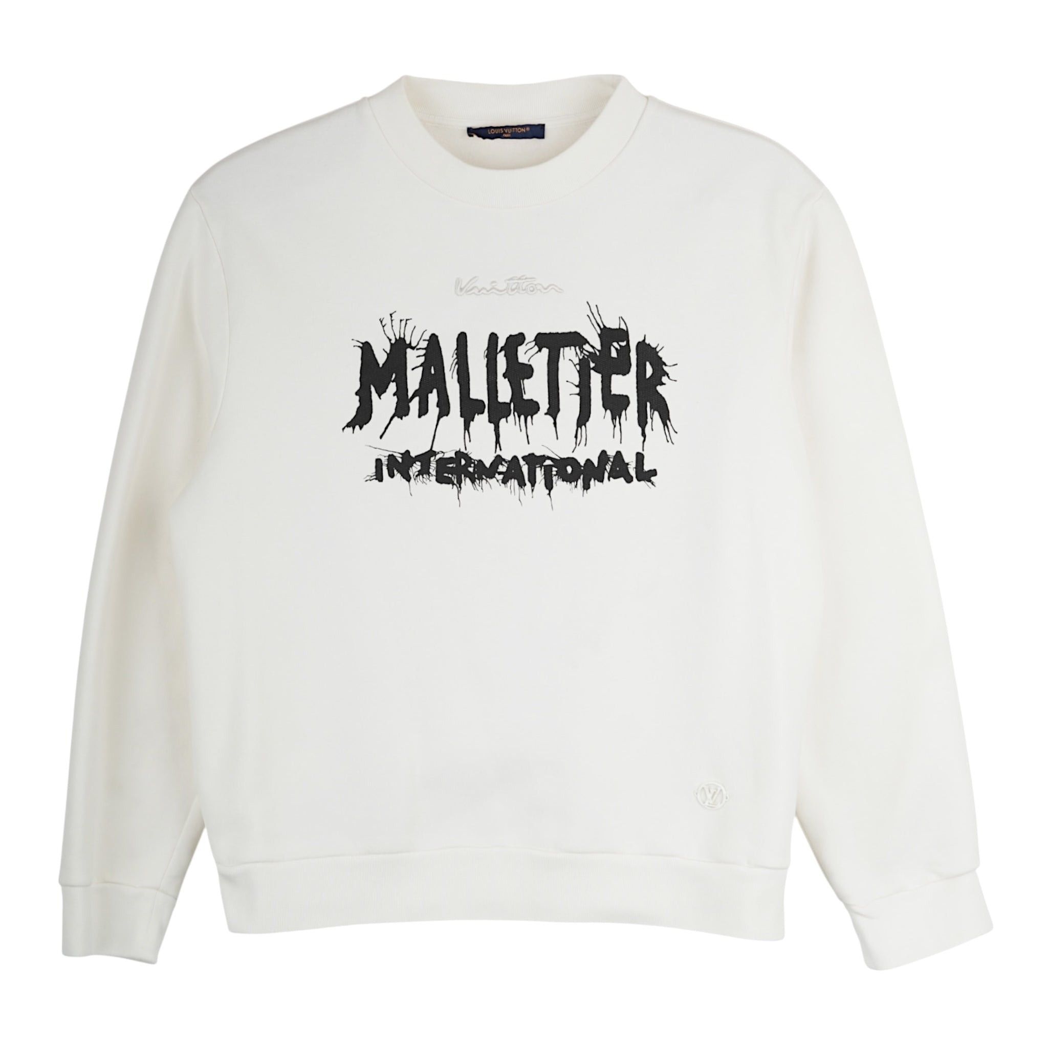 Louis Vuitton Malletier Crewneck Sweatshirt White Black Size US XXL / EU 58 / 5 - 1 Thumbnail