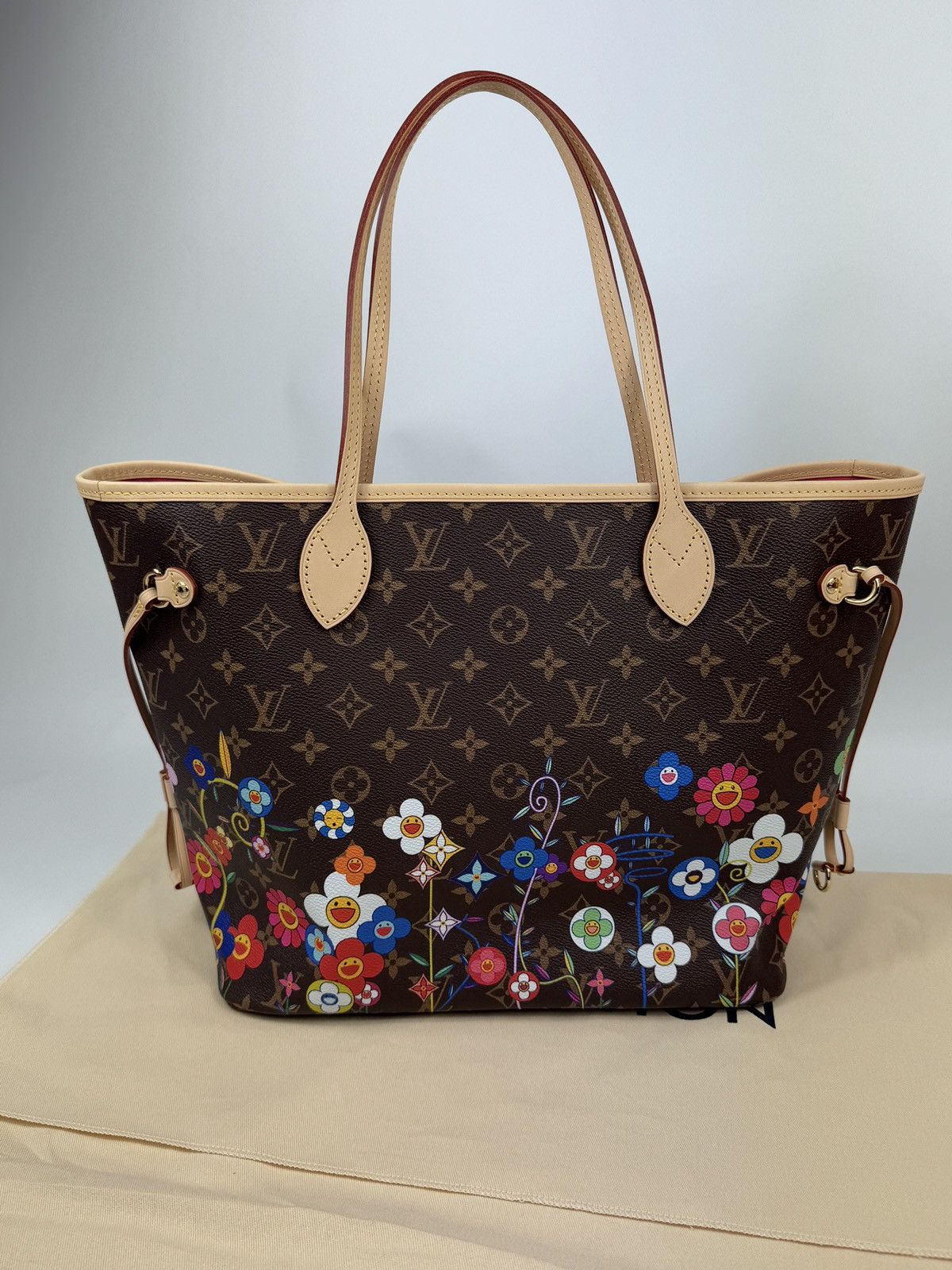 Louis Vuitton × Takashi Murakami MONOGRAM FLOWER PRINT MM NEVERFULL BAG M13271 Size ONE SIZE - 1 Thumbnail